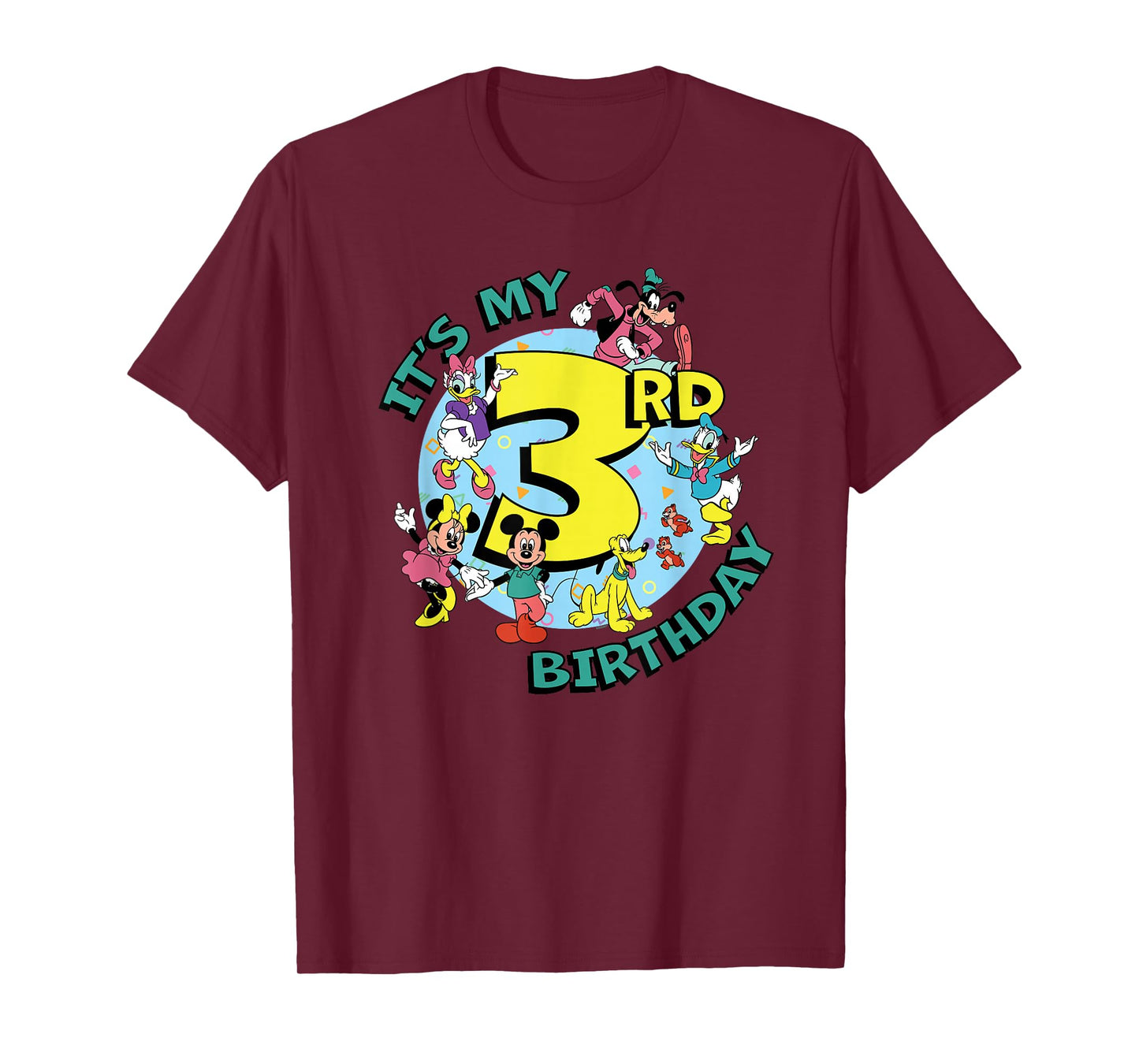 Disney Mickey and Friends It's My Third 3rd Birthday T-Shirt