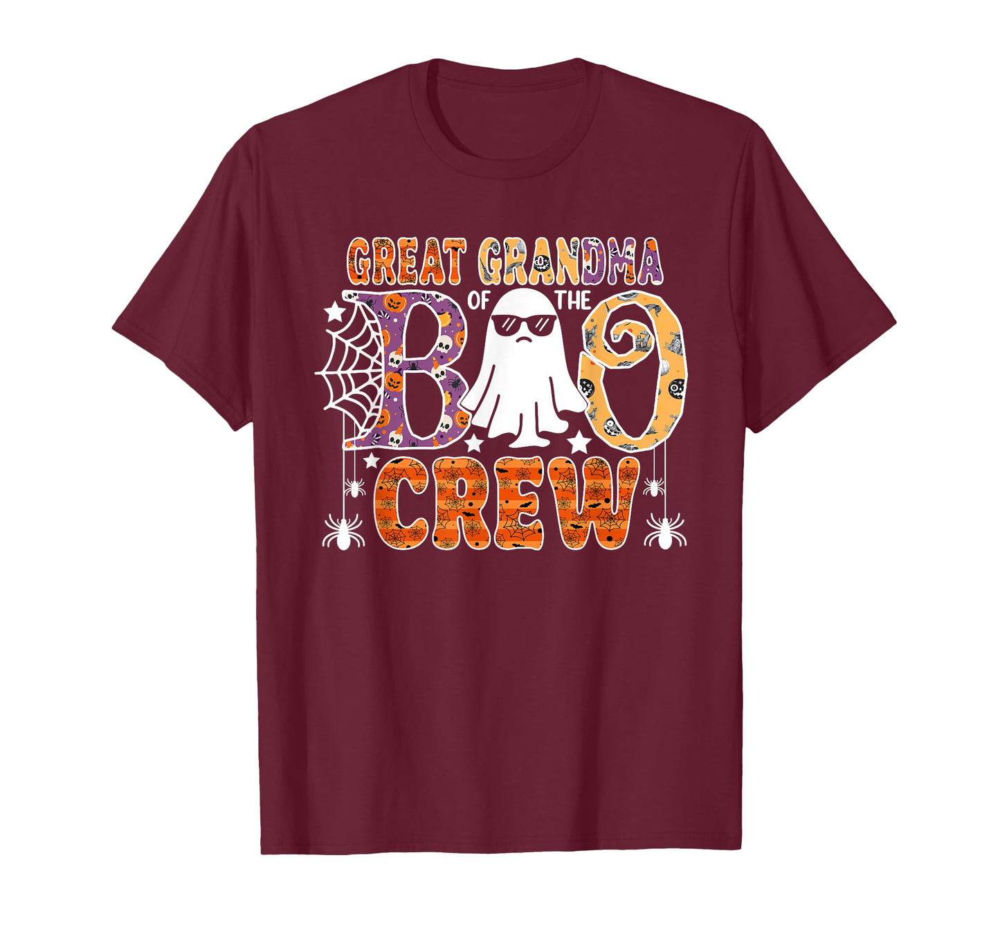 Great Grandma Of The Boo Crew Halloween Family Matching T-Shirt