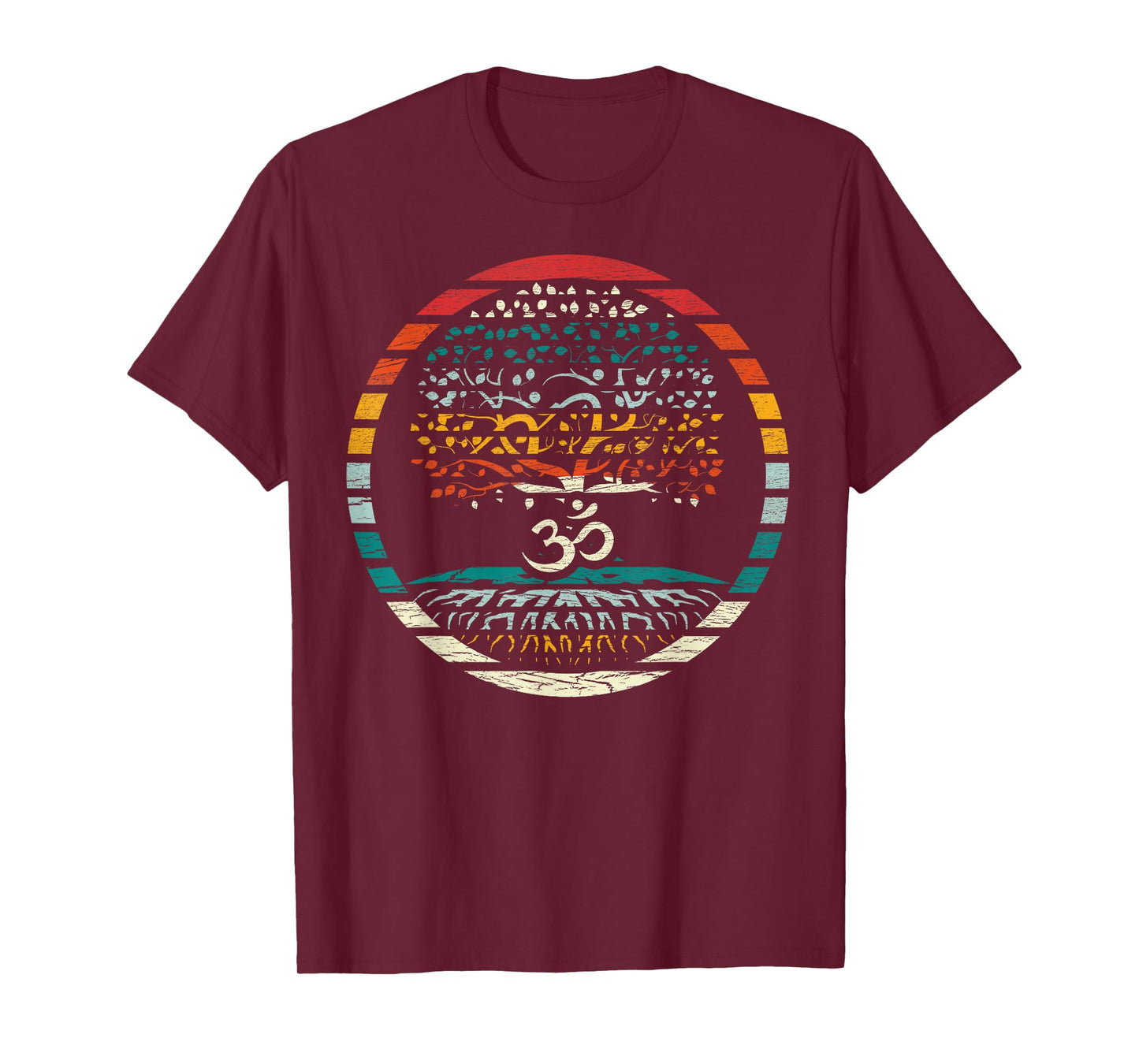 Tree of Life Shirt with Om Symbol Yoga Om Tee T-Shirt
