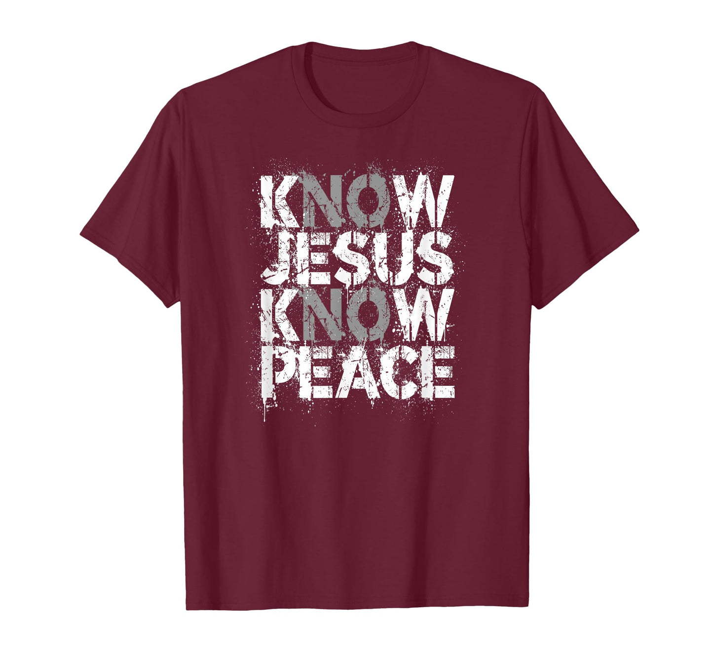 Christian Shirt - Know Jesus Know Peace No Jesus No Peace T-Shirt