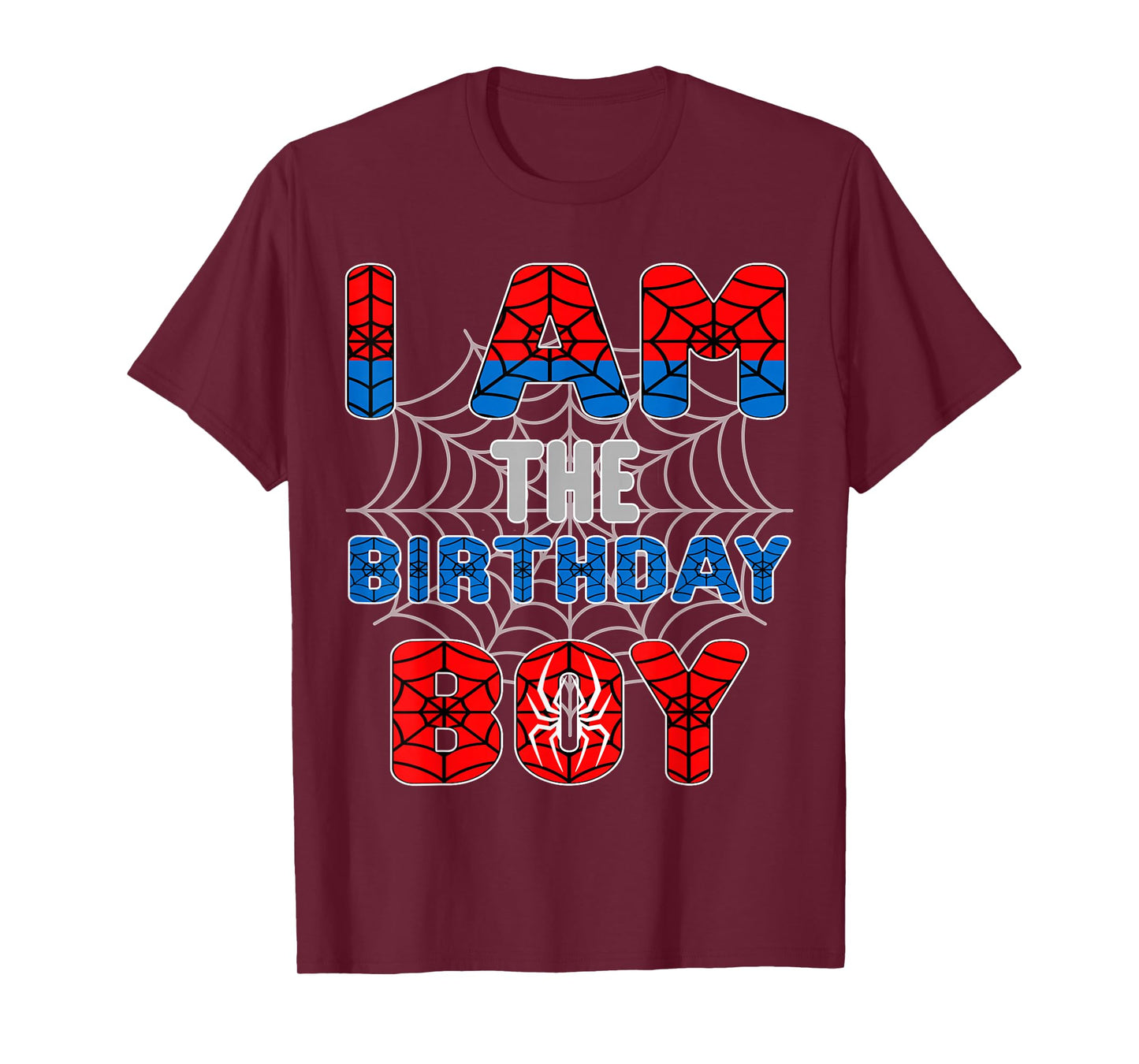 Spider Web Birthday Party I'm The Birthday Boy T-Shirt