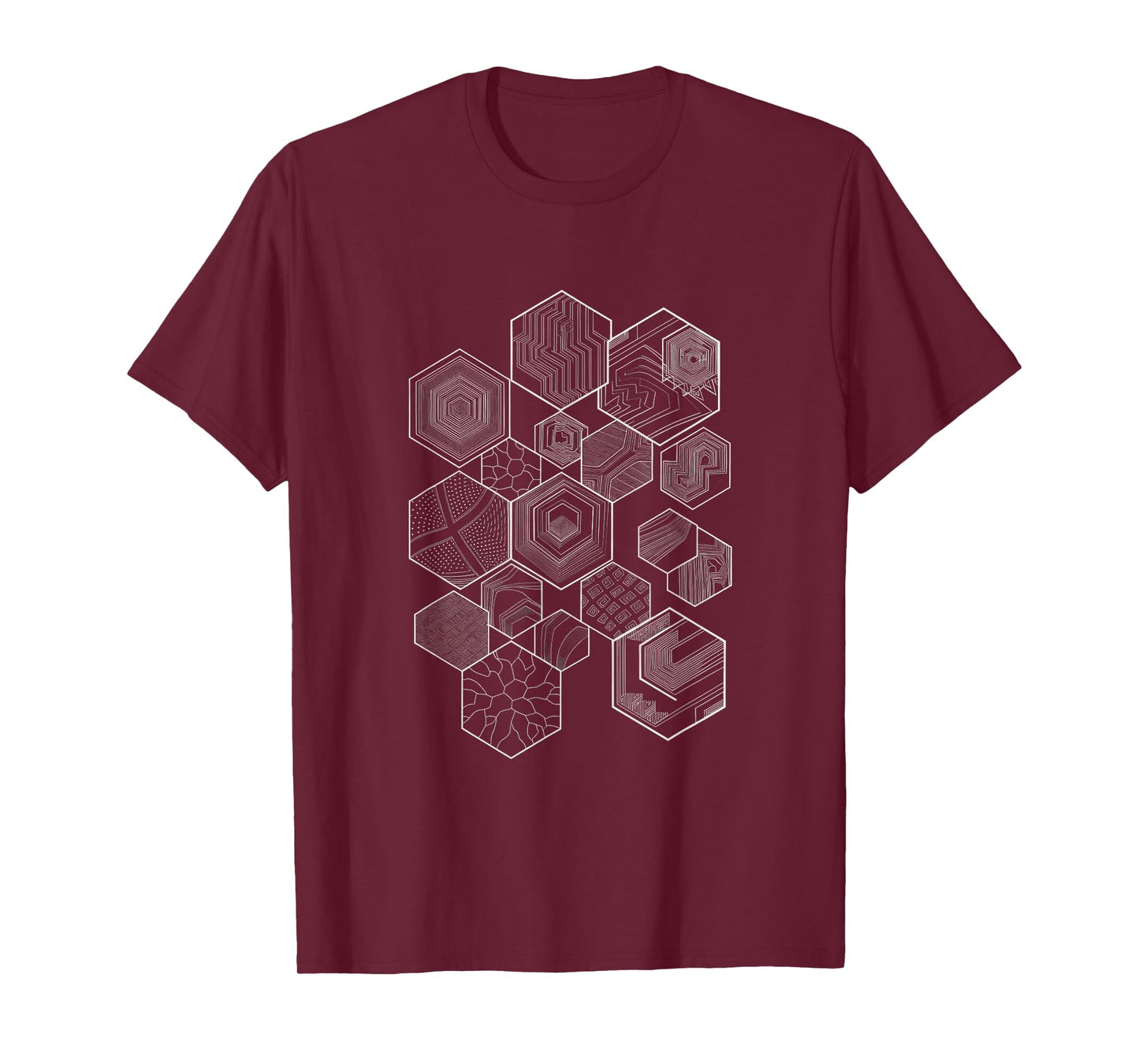 Sacred Geometry Hexagonal Pattern Chaos Esoteric T-Shirt