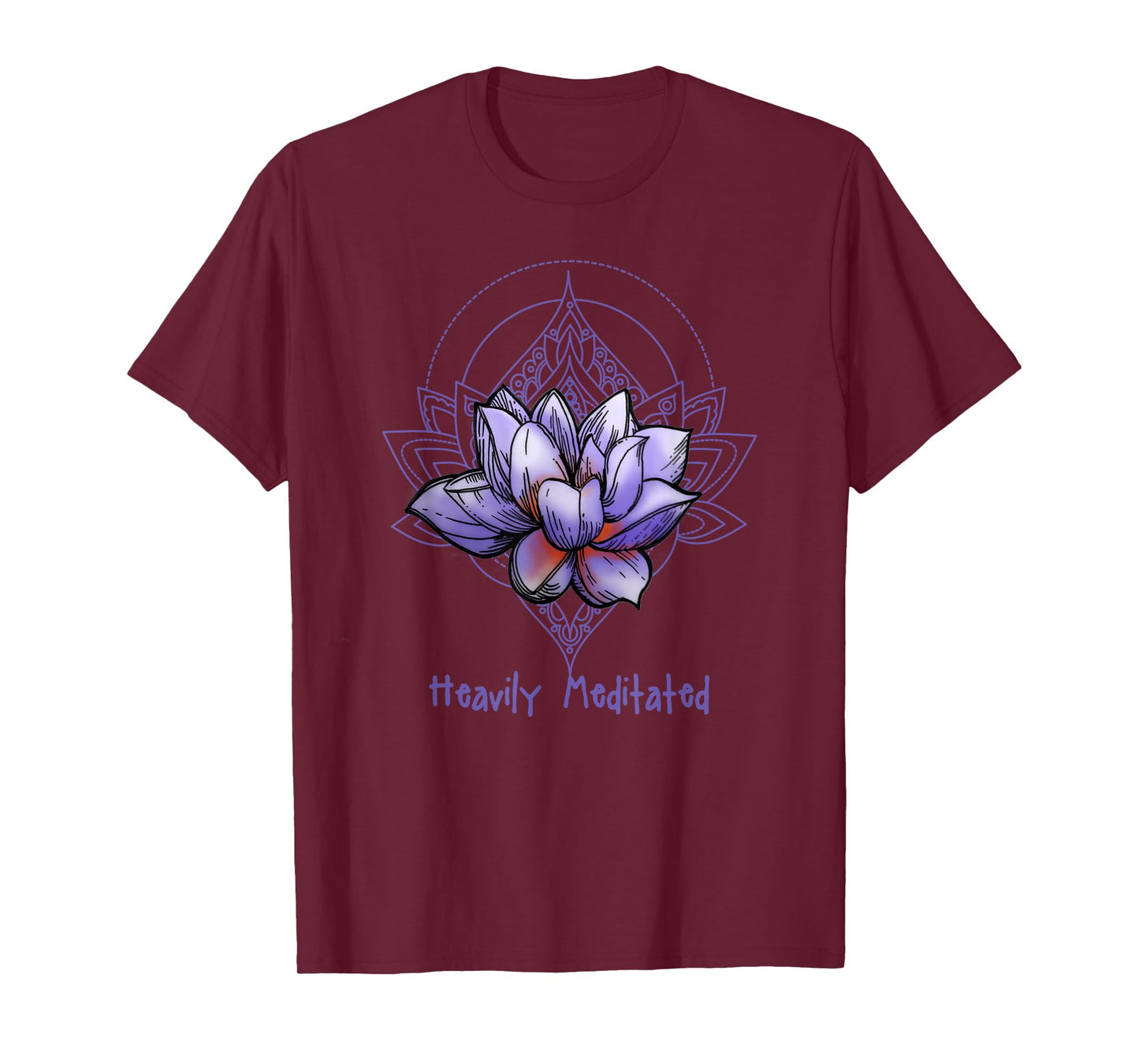 funny Heavily Meditated yoga shirt, mindfulness
