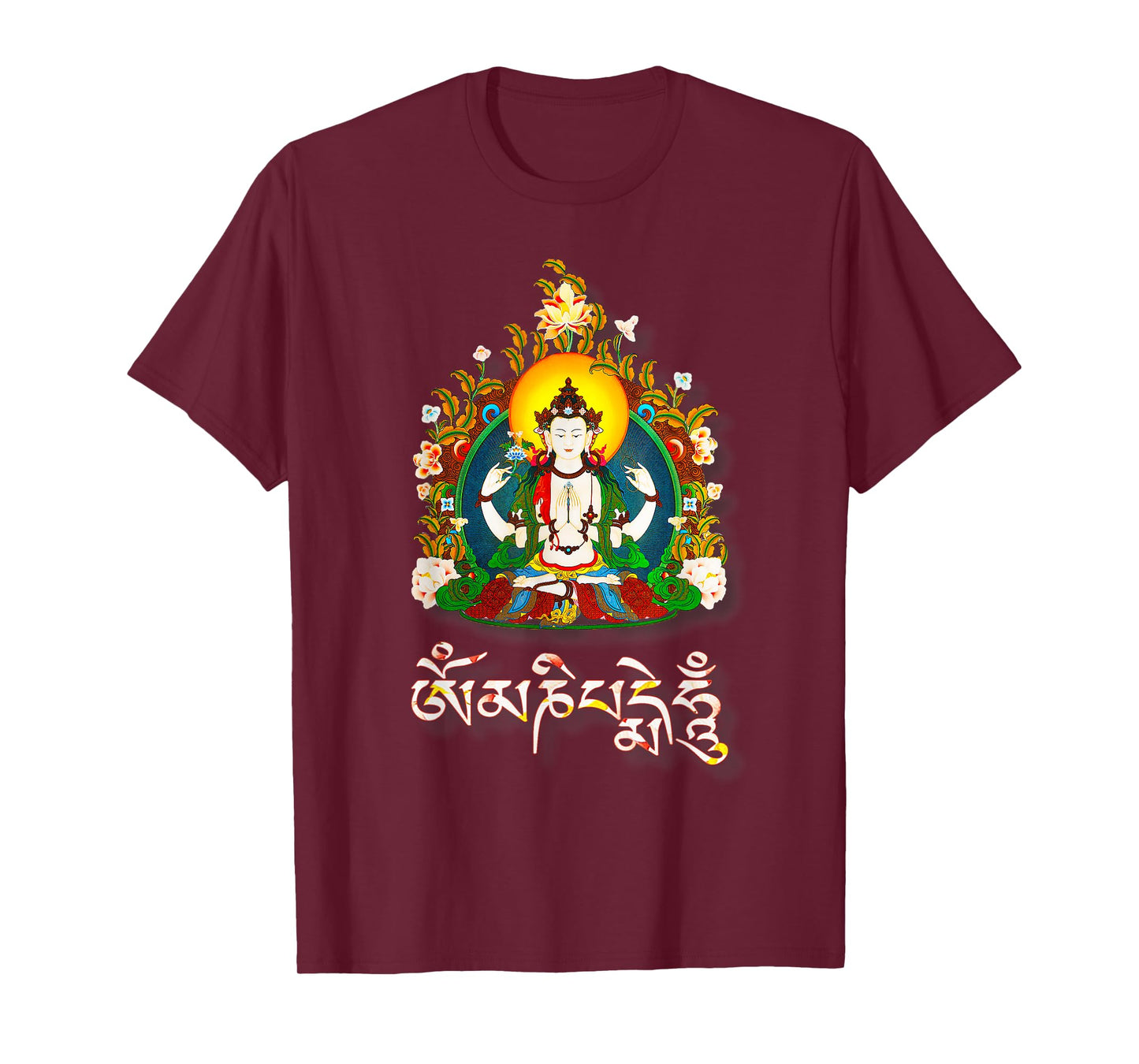 Tibetan Buddha Om Mani Padme Hum Amitabha T-Shirt