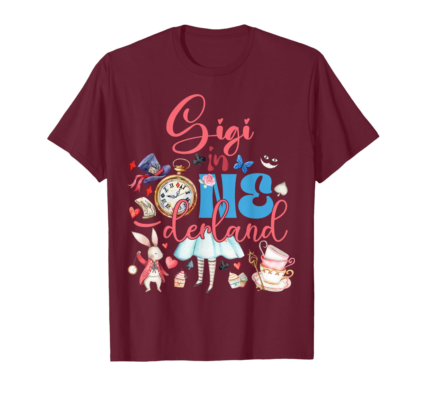 Alice Gigi in ONEderland Birthday Family T-Shirt