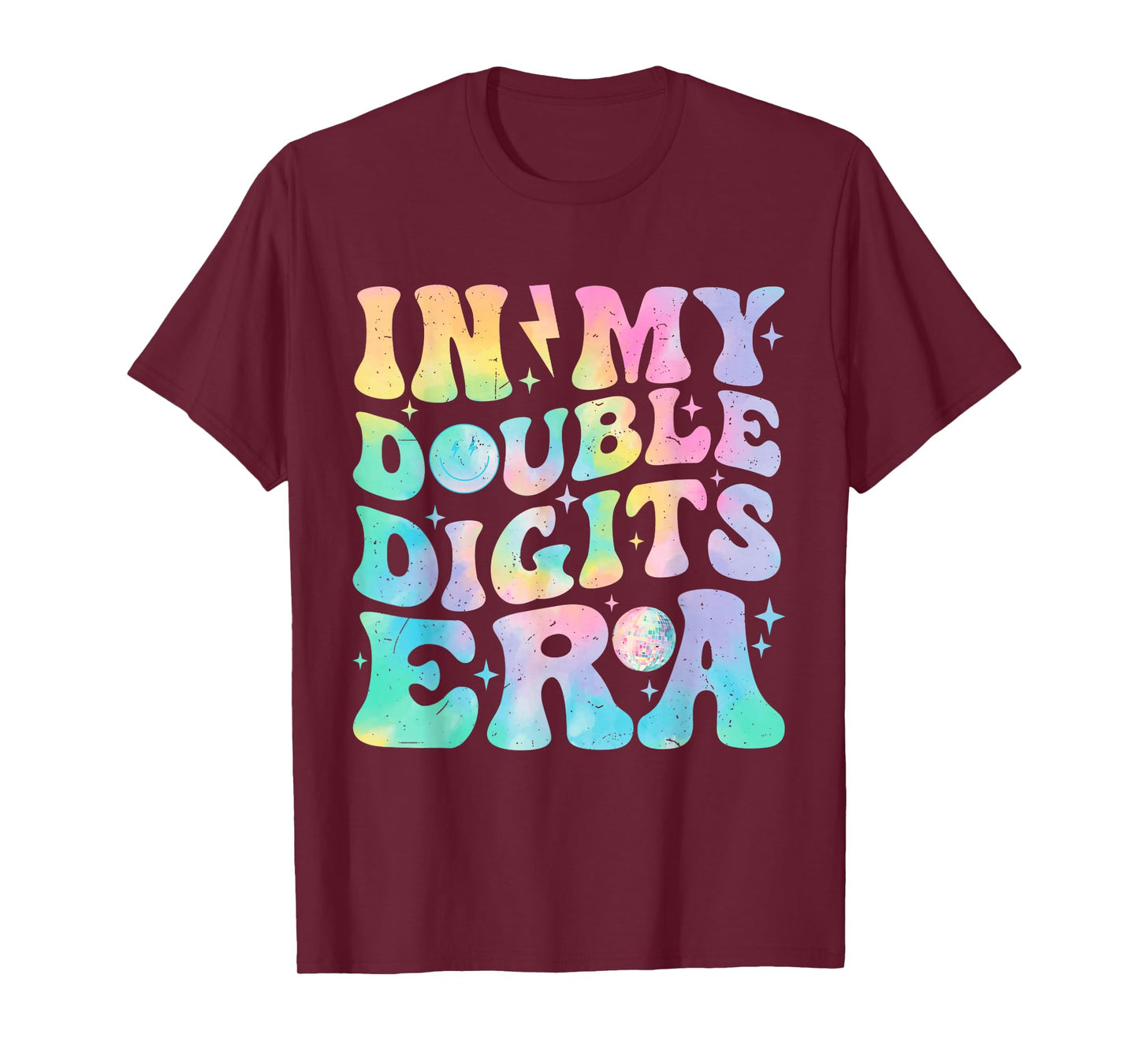 In My Double Digits Era Birthday Tie Dye For Women Girls T-Shirt
