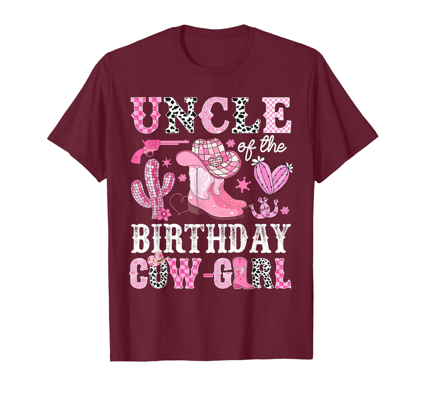 Uncle Of The Birthday Cow-Girl Rodeo Cowgirl Bday T-Shirt