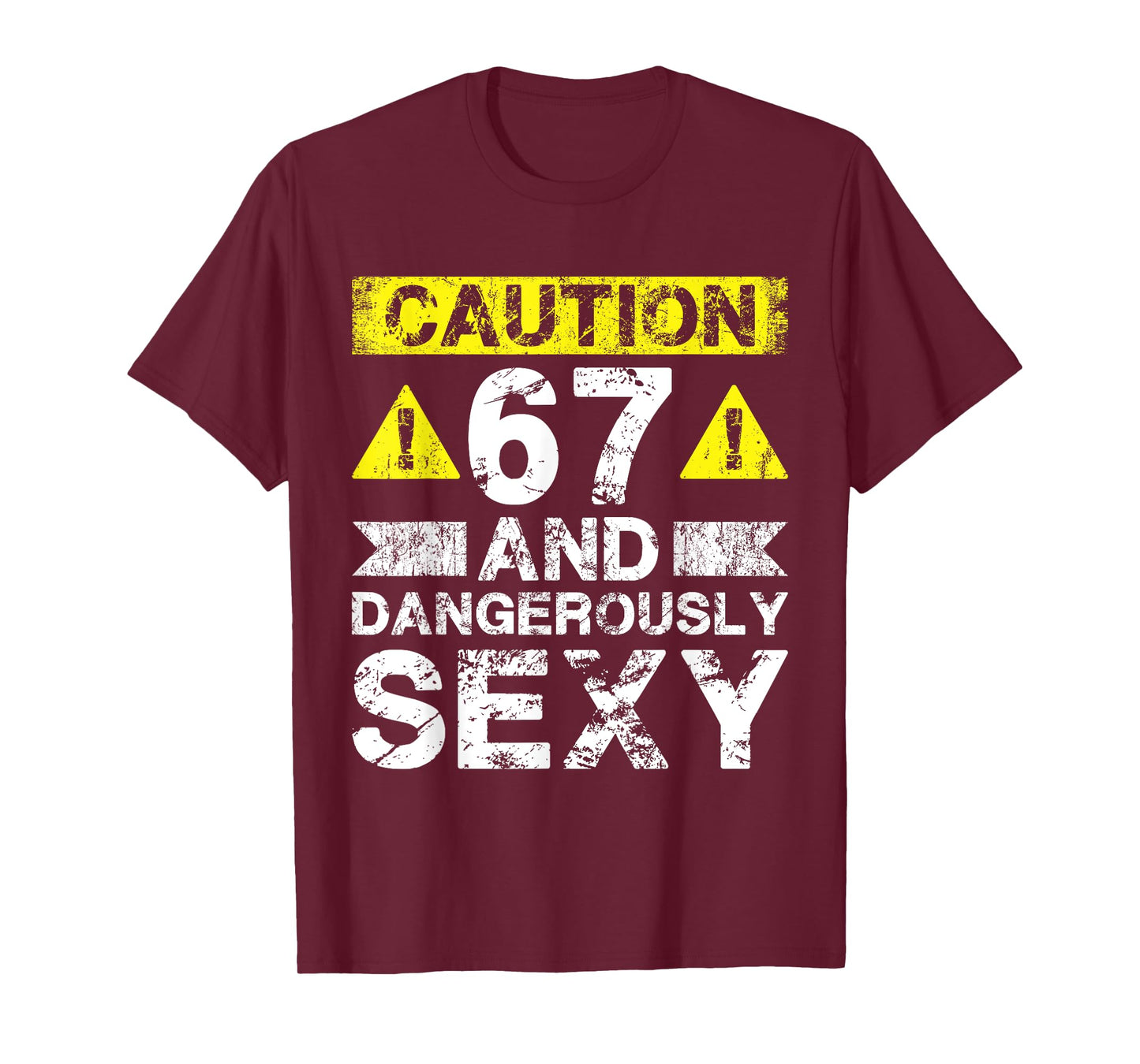67 And Dangerously Sexy - 67 Year Old Funny 67th Birthday T-Shirt