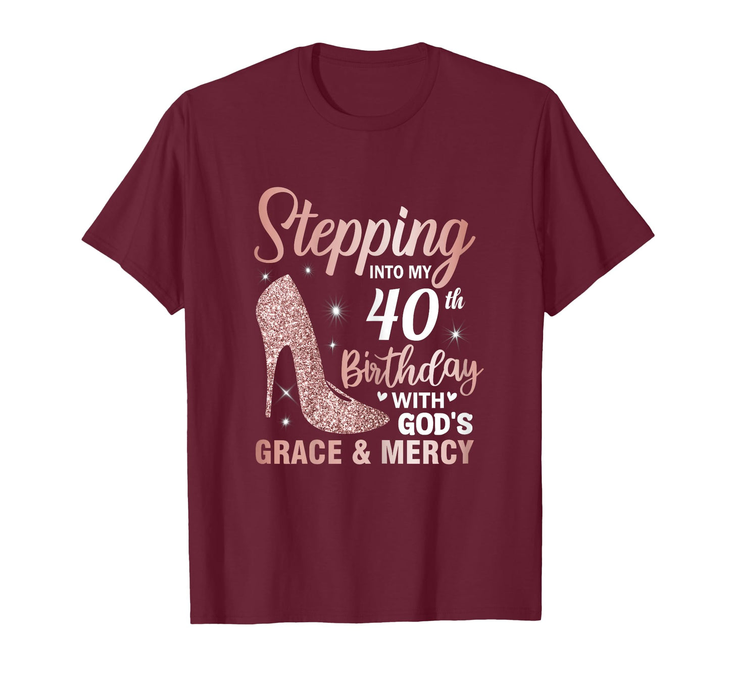 Stepping Into My 40th Birthday Women 40 Year Old Bday T-Shirt