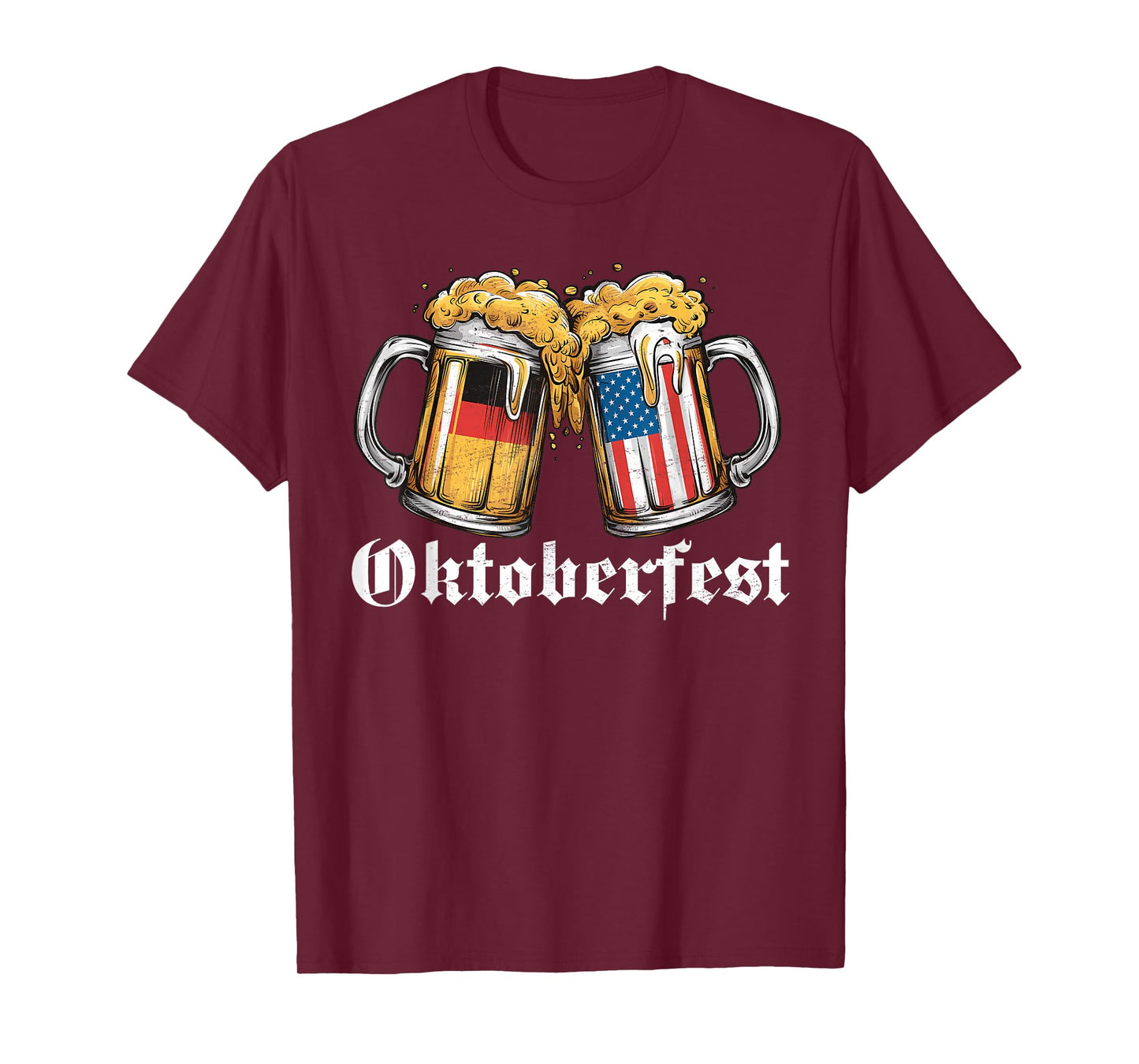 Oktoberfest Beer German American Flag T shirt Oktoberfest T-Shirt
