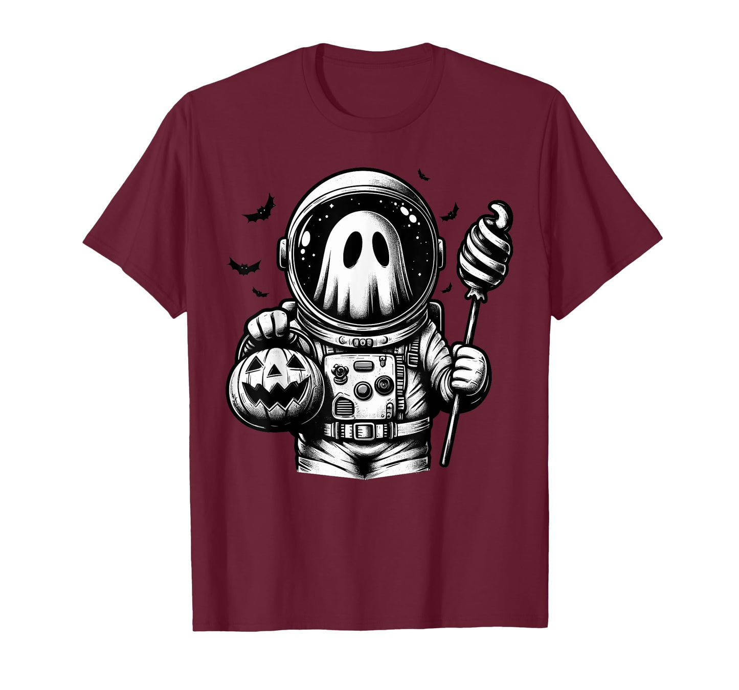Halloween Astronaut Costume Ghost Animal Boo Spooky T-Shirt