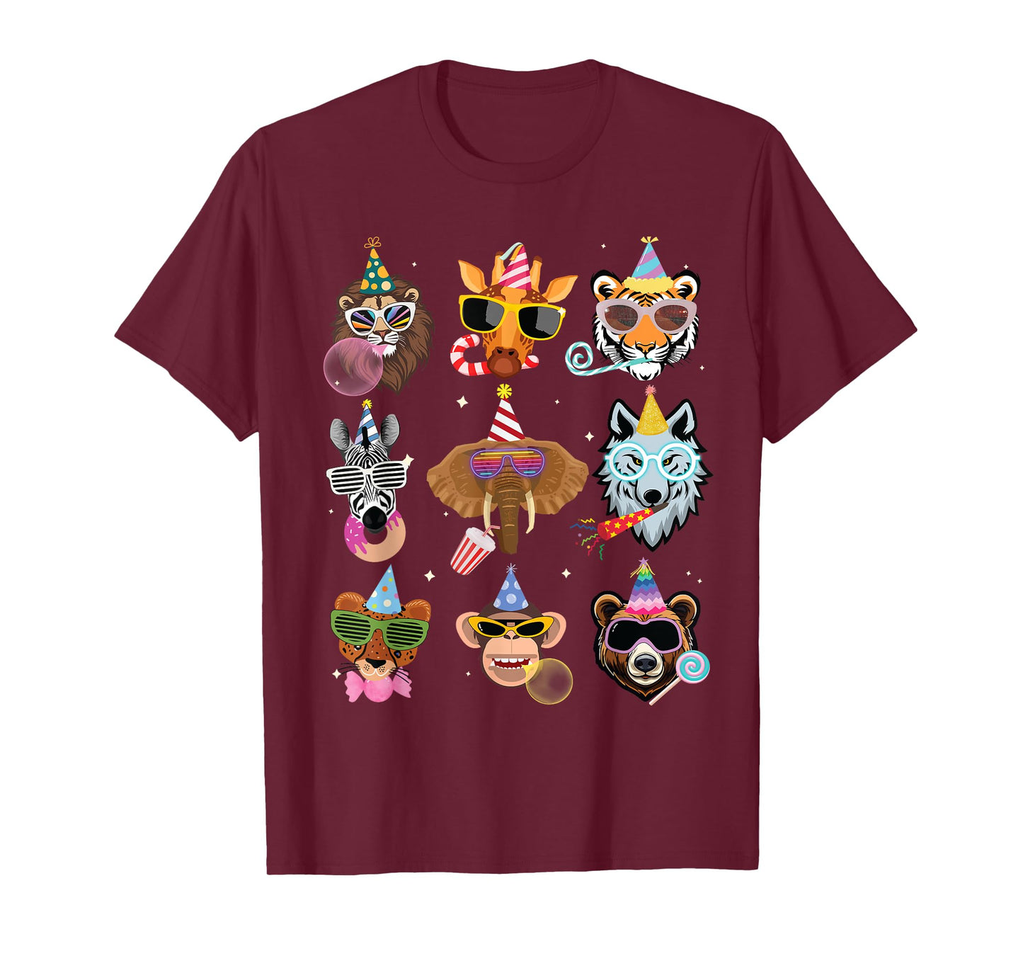 Men Women and Kids Zoo Day Wildlife Animals Birthday Parties T-Shirt
