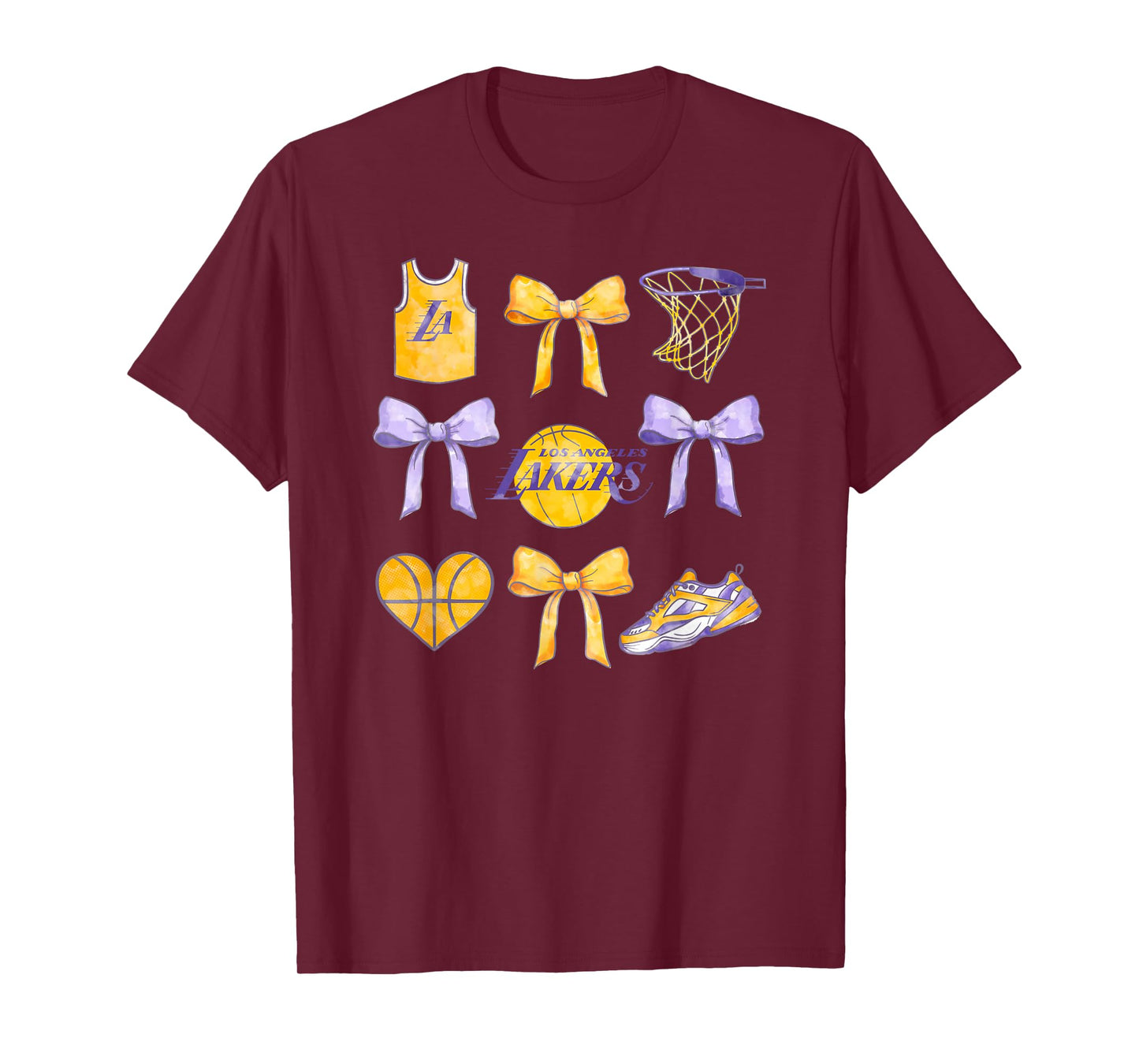 NBA Los Angeles Lakers Bow Grid T-Shirt