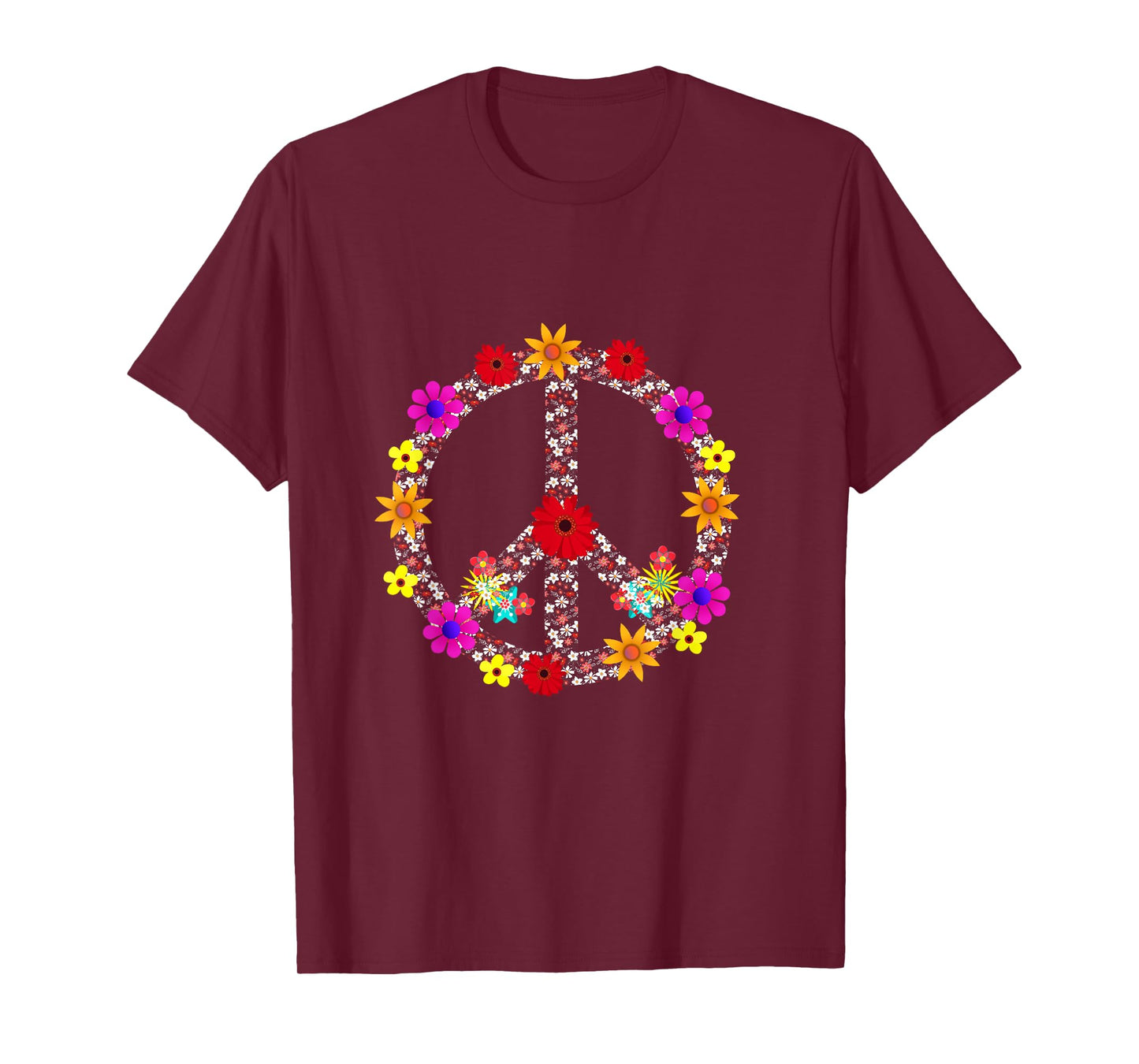Outdoor Flower Peace Sign Pajamas Symbol for Kids T-Shirt