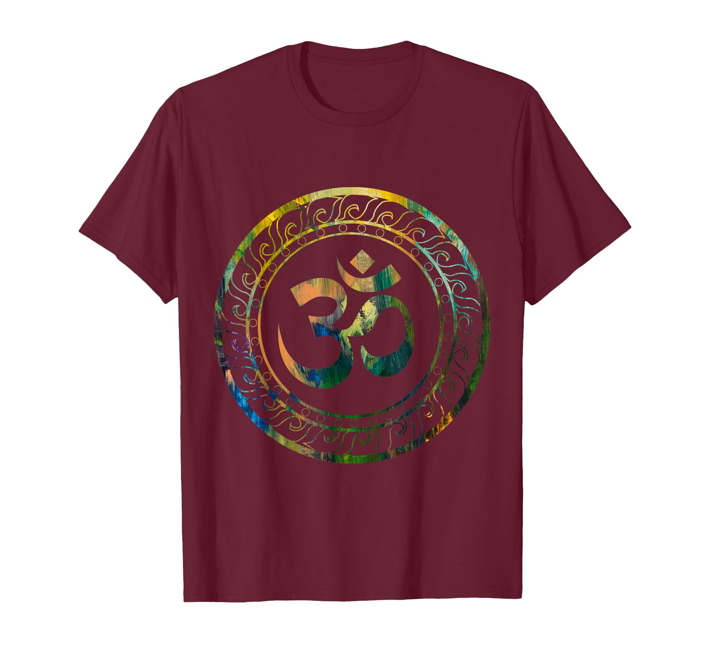 Zen Gift Ideas Om Ohm Aum Buddhism Symbol Yoga Sanskrit Unisex-Adults Black Short Sleeve Classic Fit T-Shirt