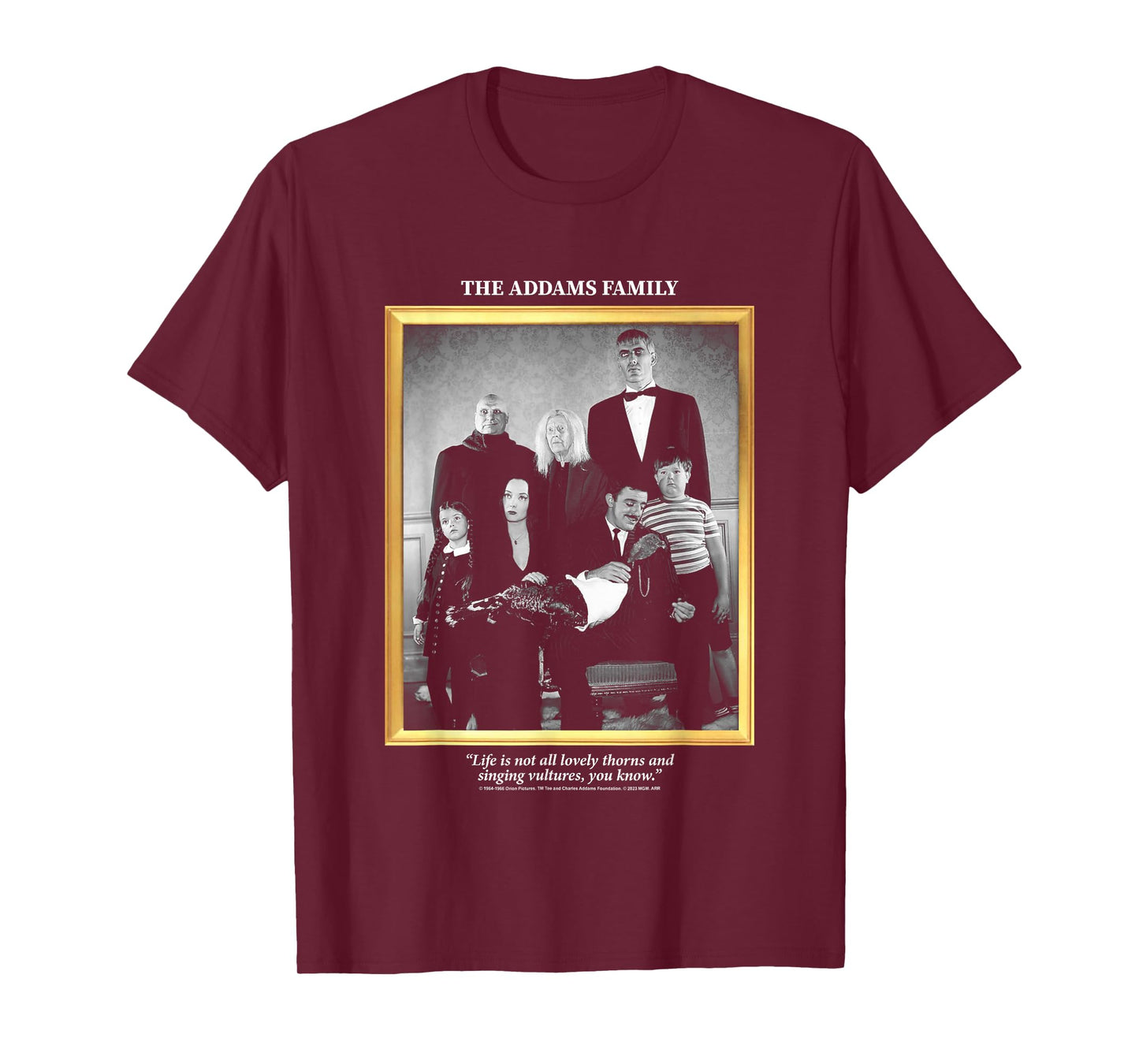The Addams Family Not All Lovely Thorns Family Portrait T-Shirt