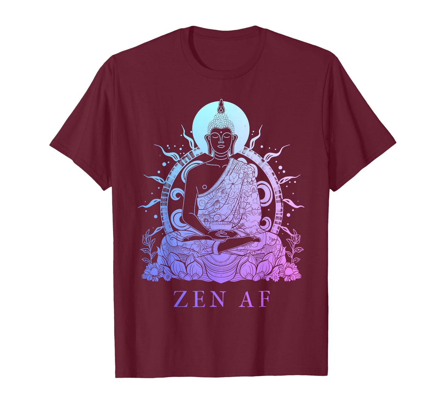 Zen AF Buddha Funny Buddhism Yoga Yogi Buddhist T-Shirt