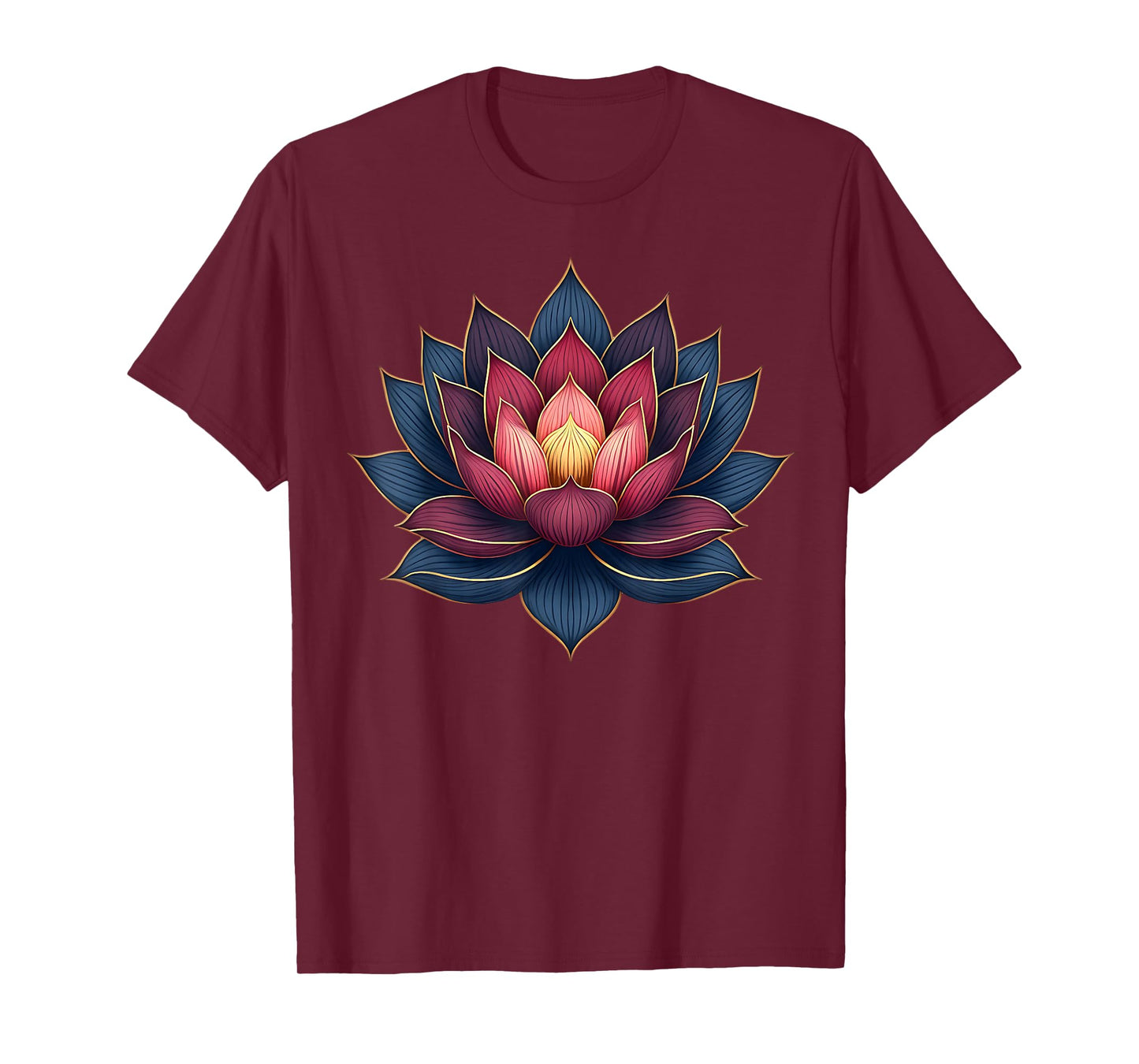Lotus Flower Yoga Inspired for Mindful Women T-Shirt