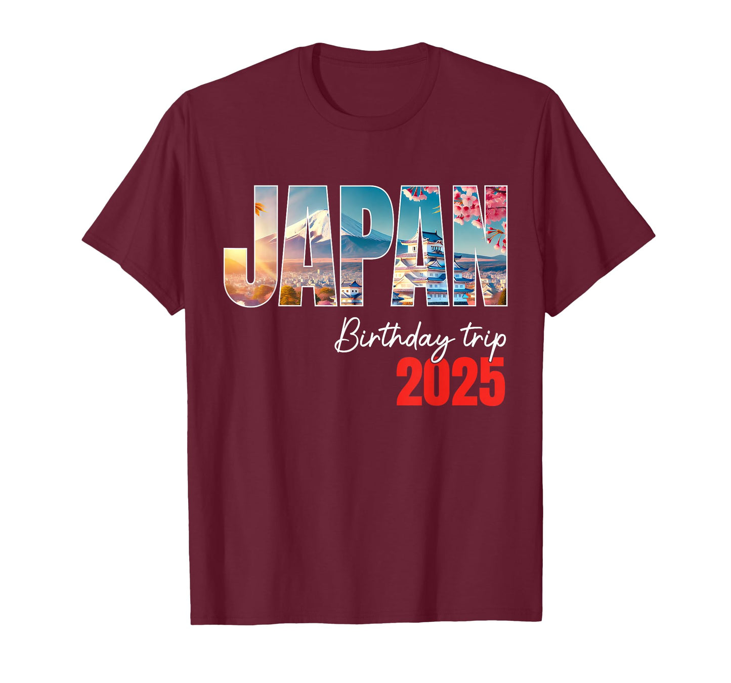 Japan Birthday Trip 2025 Tokyo Osaka Cherry Blossom Holiday T-Shirt