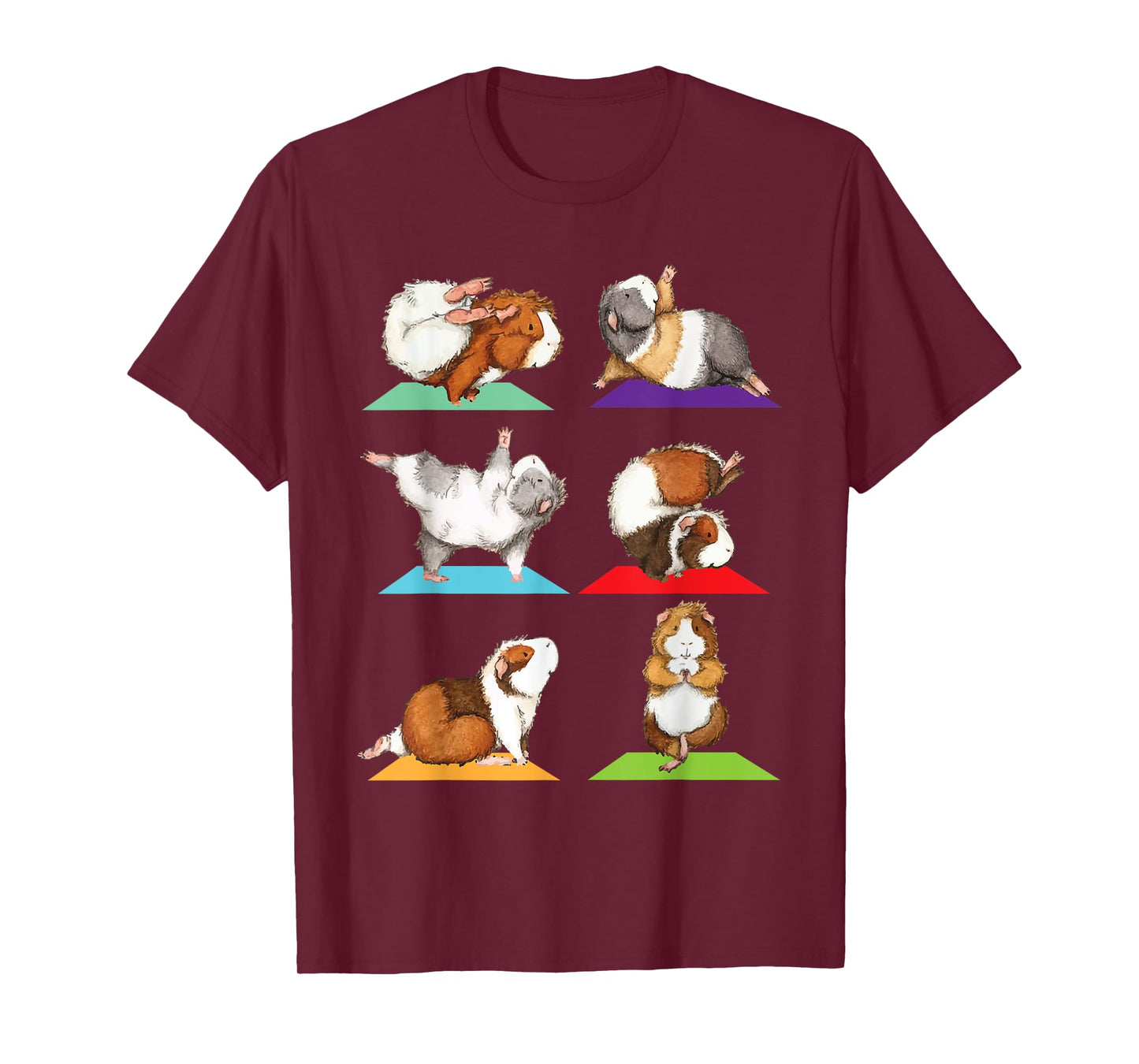 Guinea Pig Yoga - Fitness Exercise Animal Rodent Pet Lover T-Shirt