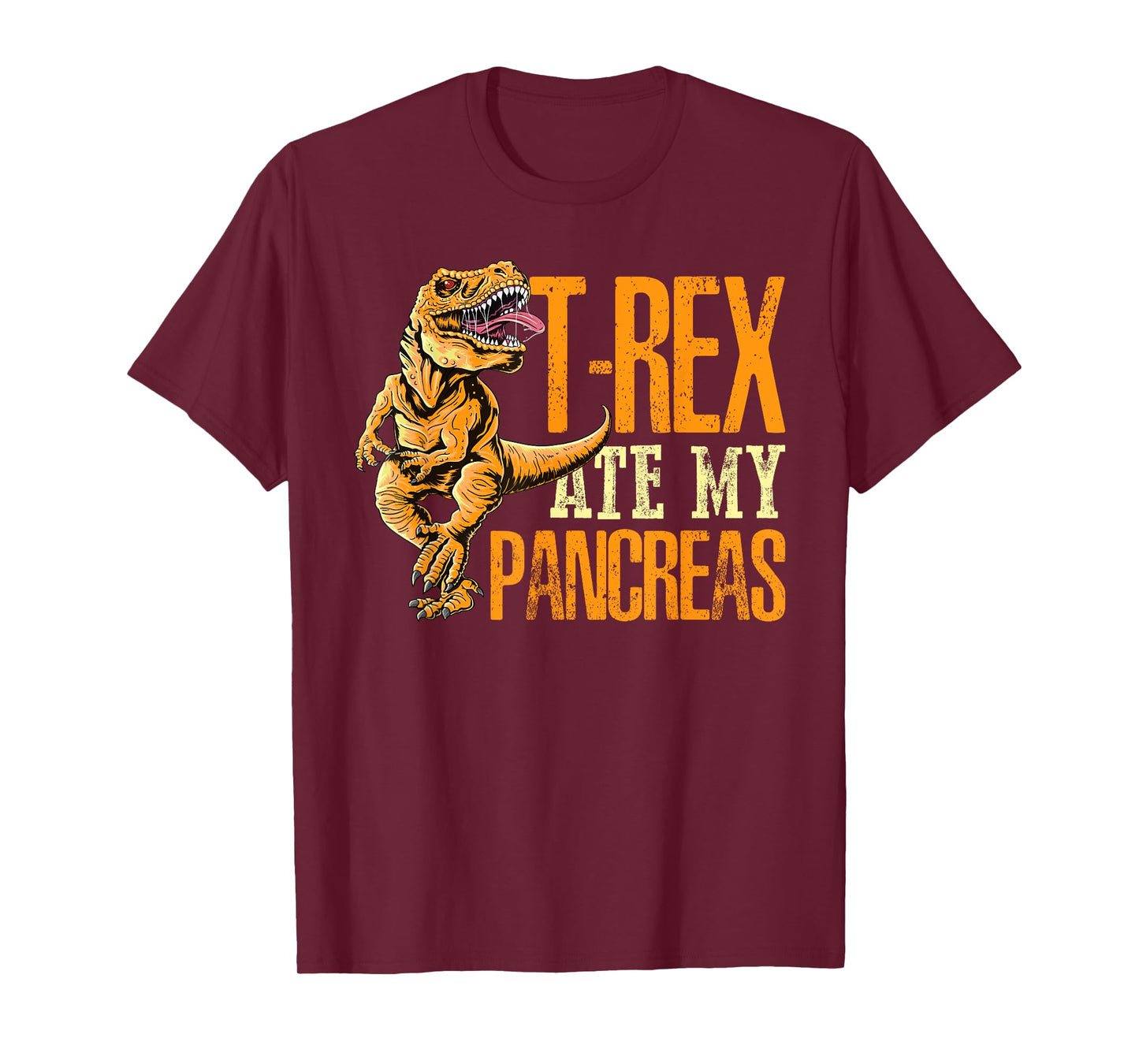 T Rex Ate My Pancreas Type 1 Diabetes Awareness Day Dinosaur T-Shirt