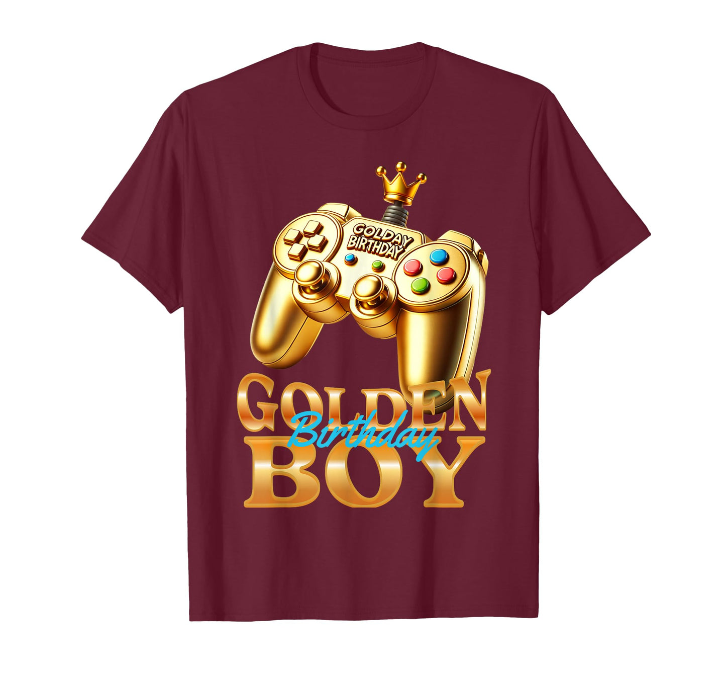 Golden Birthday Boys Bday Toddlers Birthday Party Decoration T-Shirt