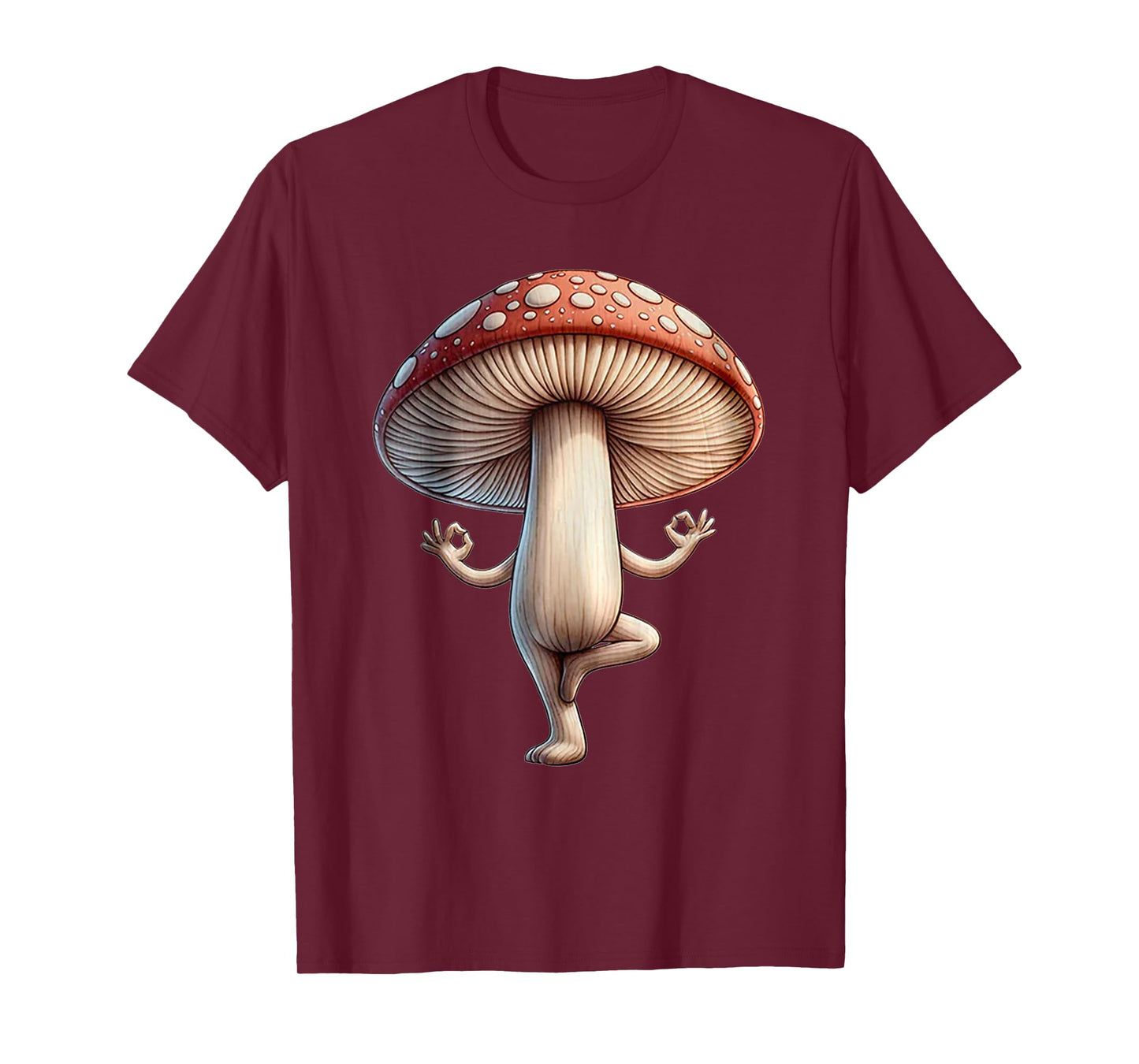 Funny Yoga Mushroom T-Shirt