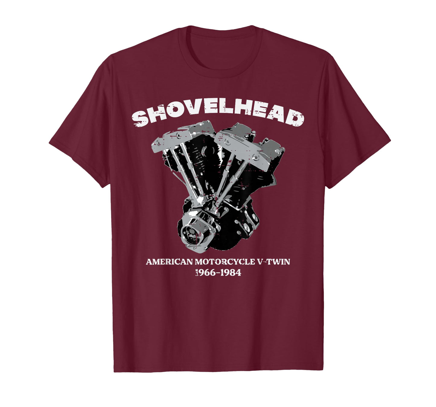 Biker Shovelhead Motorcycle Engine Vintage Men Women Kids T-Shirt