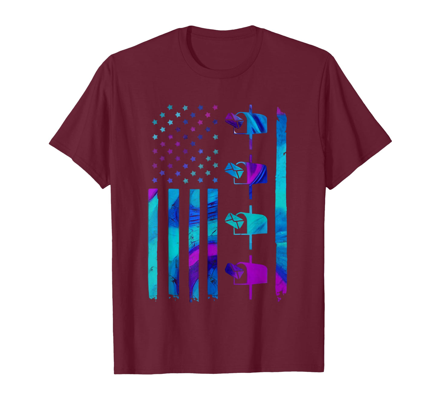 Vintage Postal Worker American Flag US Postal Service T-Shirt