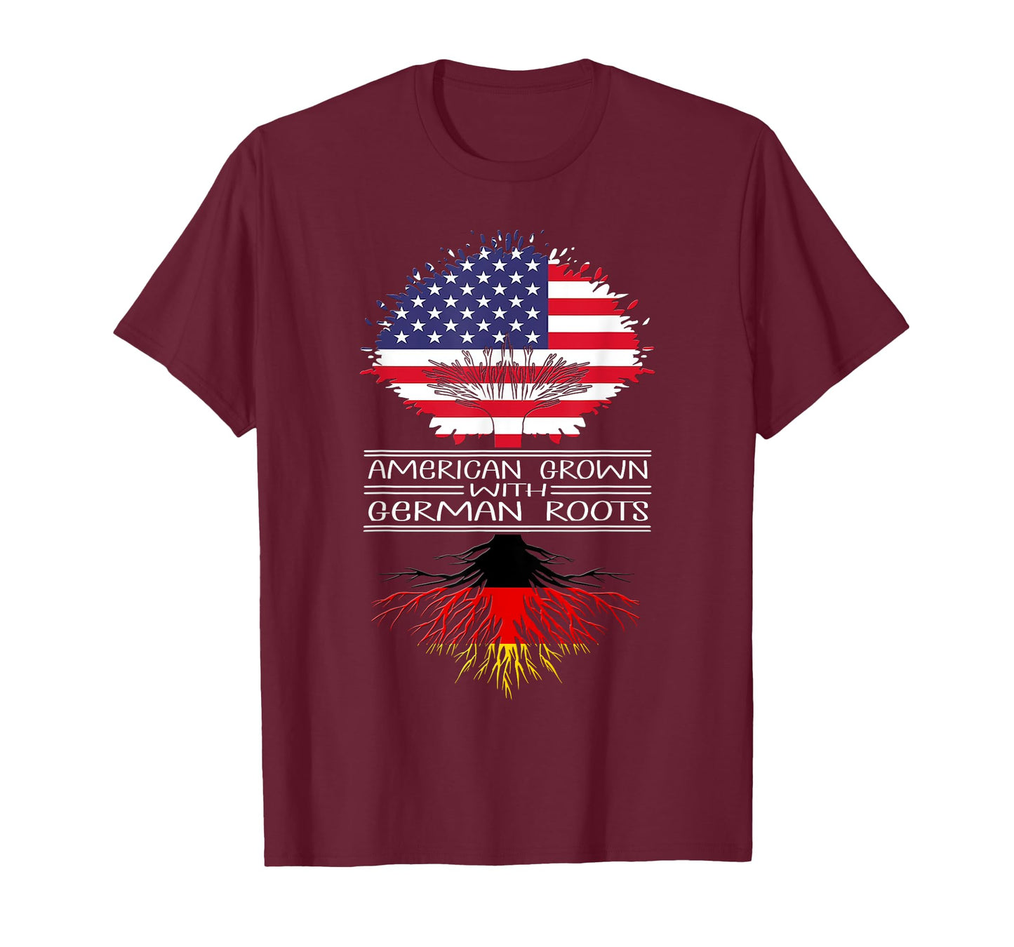 American Grown With German Roots Germany Us German American T-Shirt