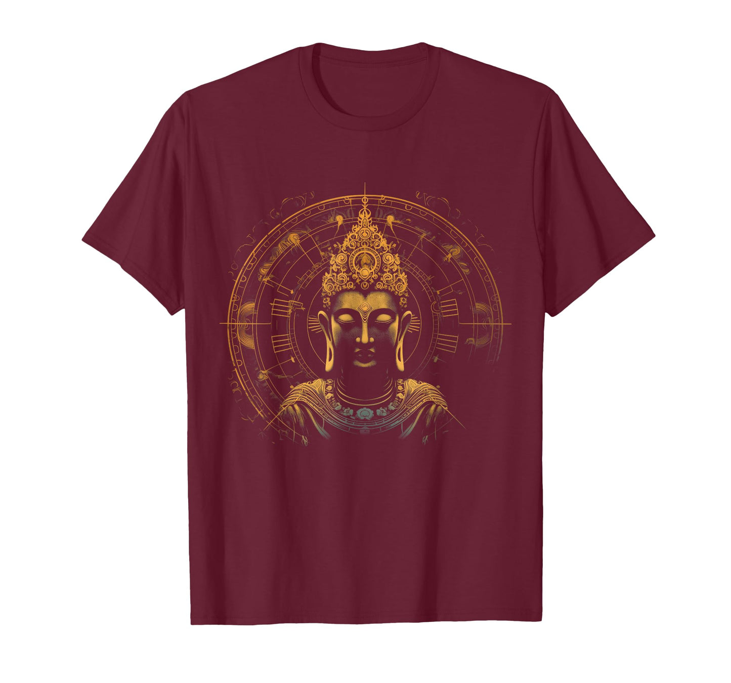 Buddha Mandala Buddhism Spiritual Yoga Yogi Zen Buddhist T-Shirt