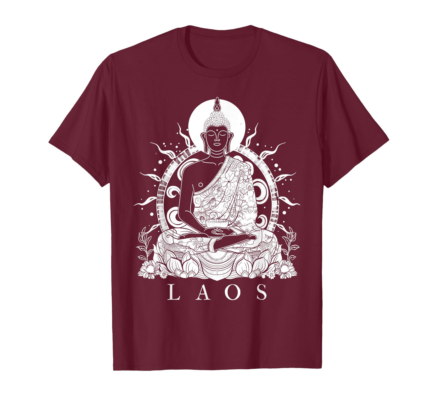 Laos Buddha Vintage Buddhist Souvenir T-Shirt