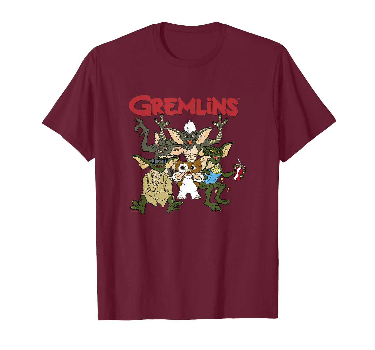 Gremlins Vintage Retro Watch Party Group Shot T-Shirt