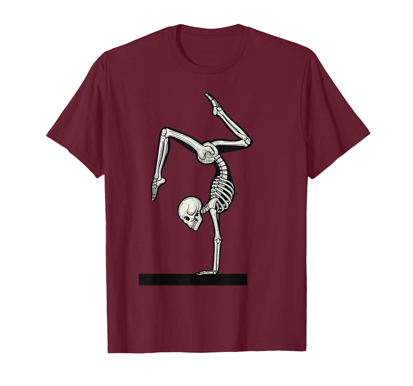 Skeleton Gymnastics Halloween T-Shirt