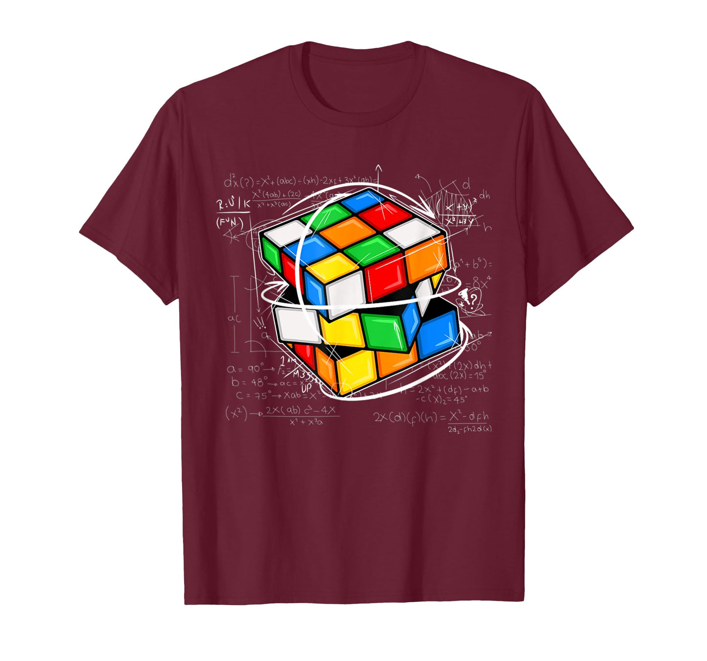 Melting Cube Speed Cubing Vintage Puzzle Youth Math T-Shirt