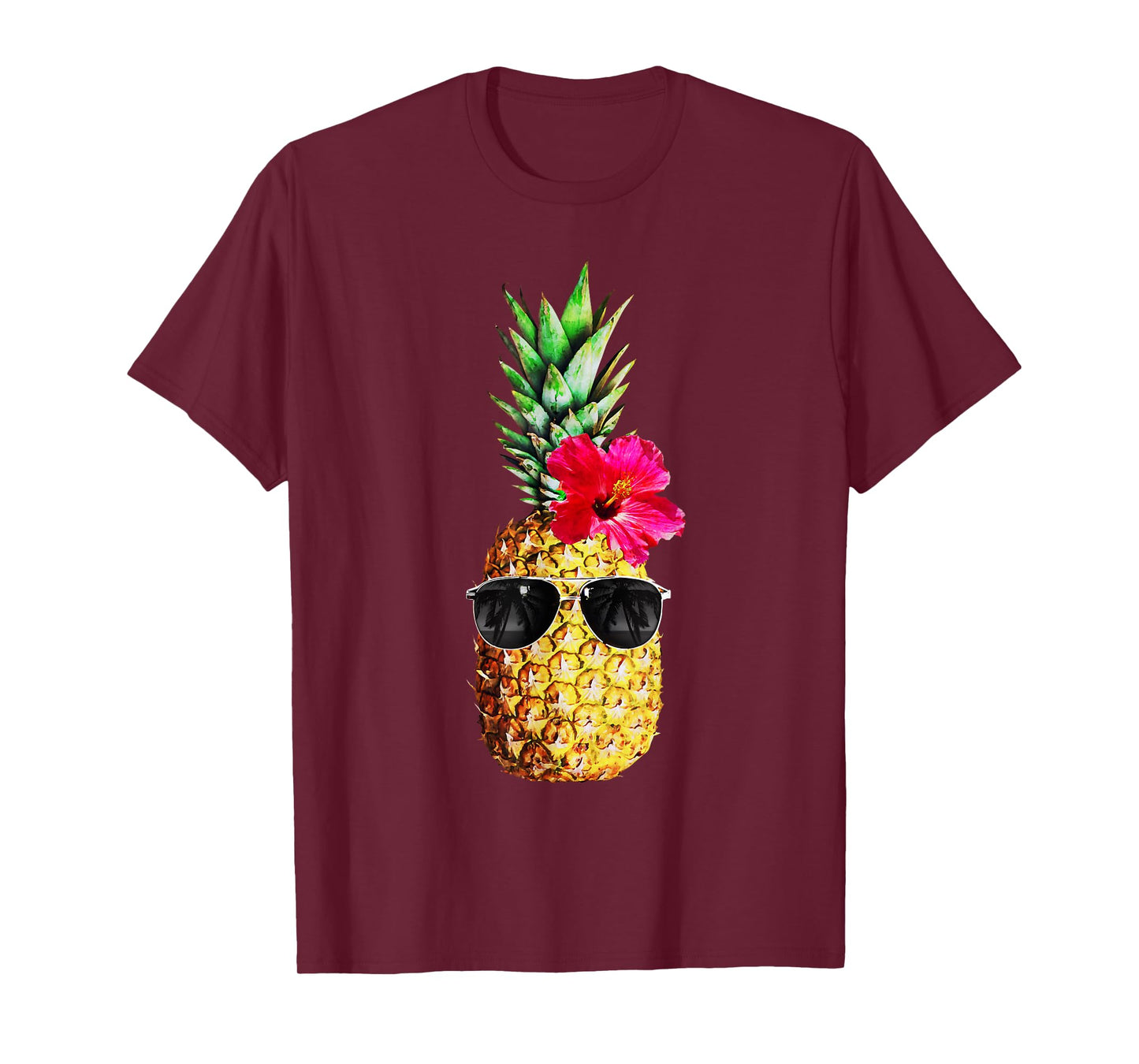 Summer Pineapple Graphic for Women Teen Hawaiian Cute Funny T-Shirt