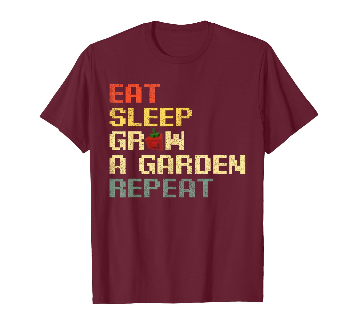 Funny Game Eat Sleep Grow A Garden Repeat Gamer T-Shirt