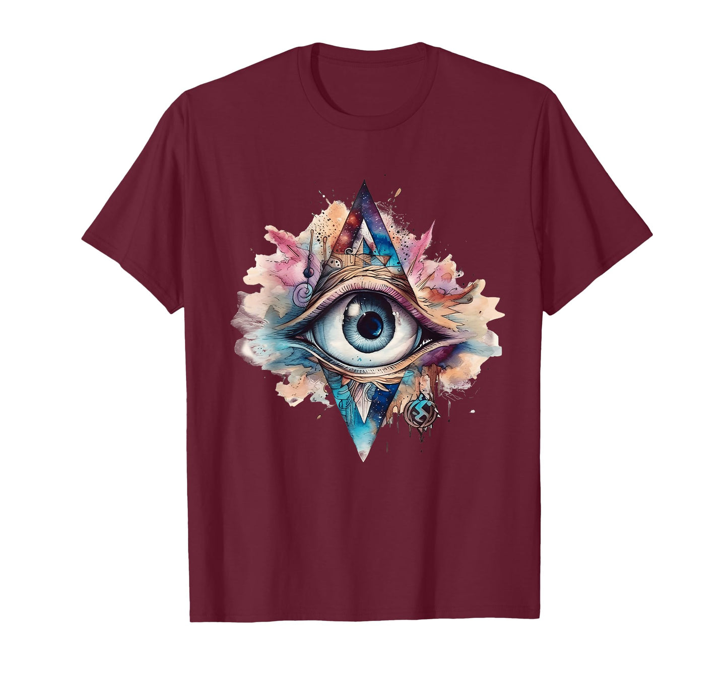 Spiritual Third Eye Watercolor Self-Reflection Awareness T-Shirt
