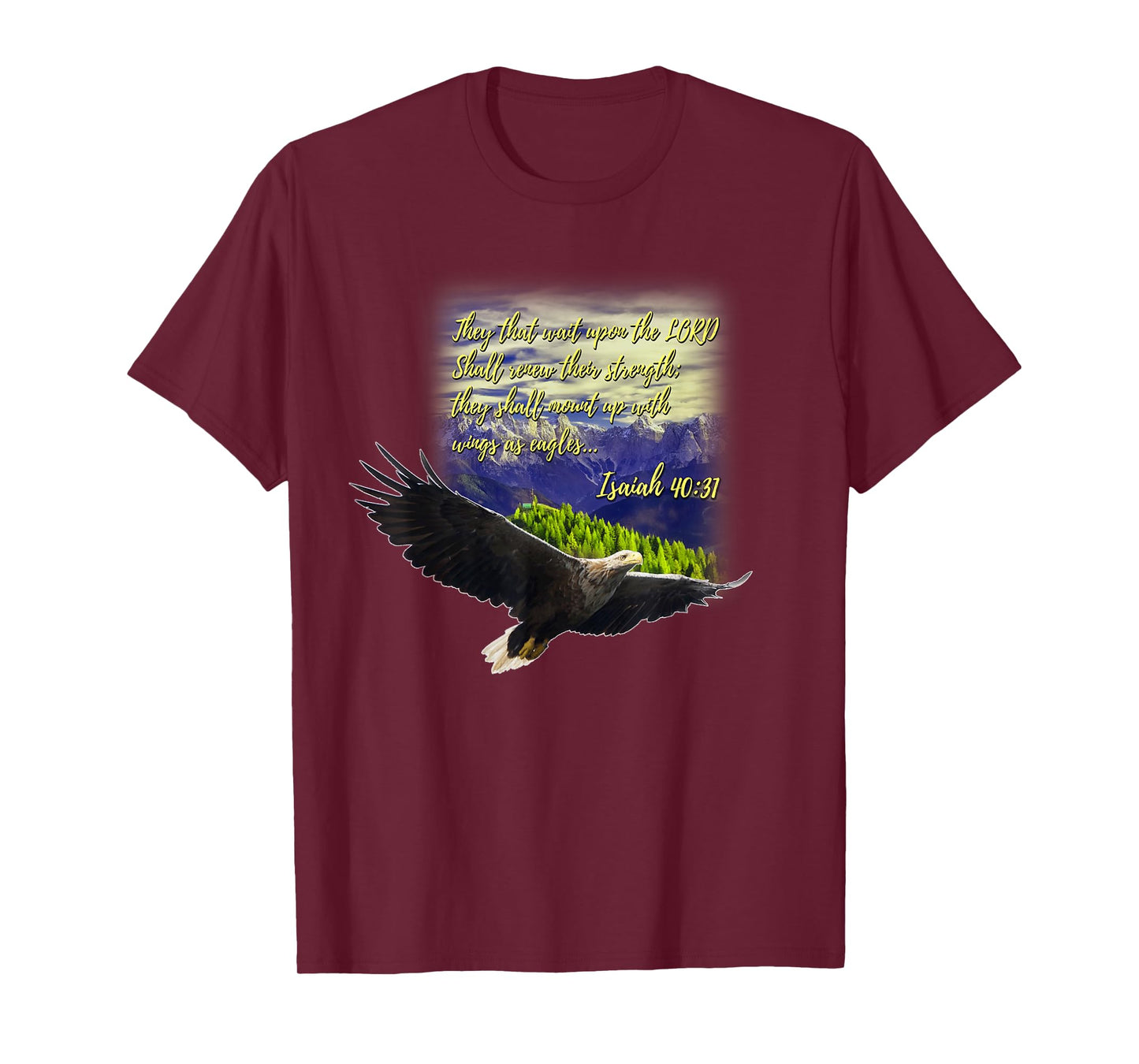 Mount Up WIth Wings As Eagles Christian Gift T-Shirt T-Shirt