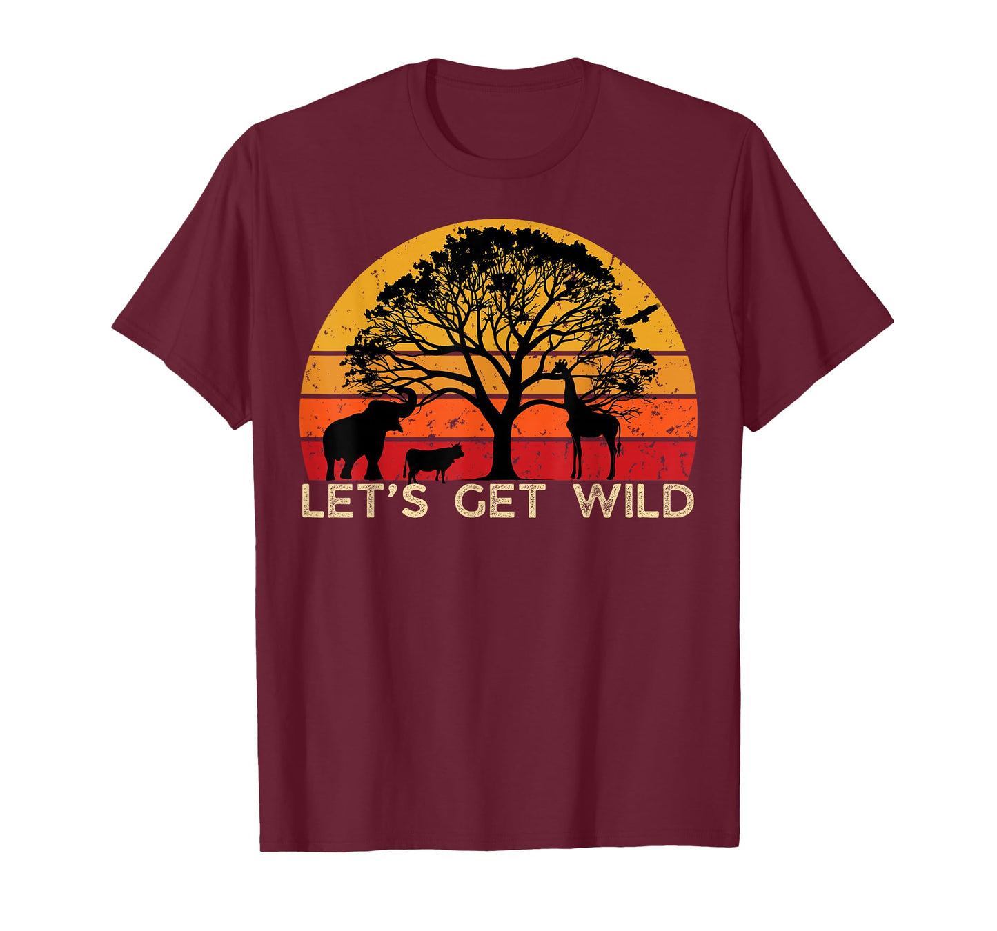 Zoo Animals Wildlife Birthday Party Let's Get Wild Safari T-Shirt