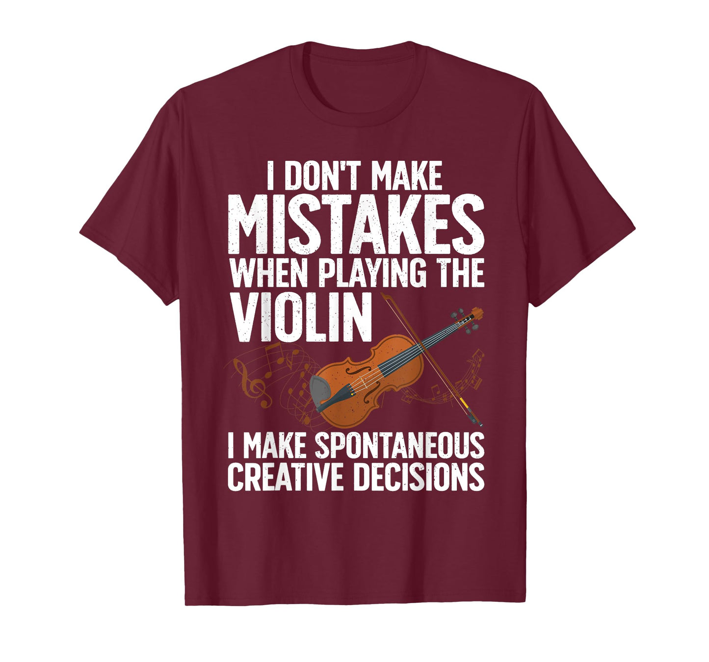 Funny Violin Design For Men Women Orchestra Violin Player T-Shirt