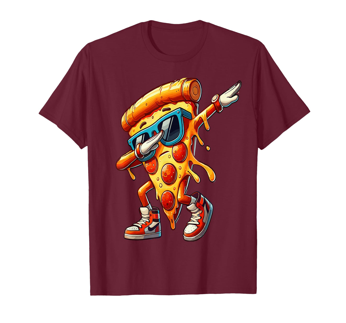 Dabbing Pizza Slice Fun Graphic Tee for Food Lovers T-Shirt
