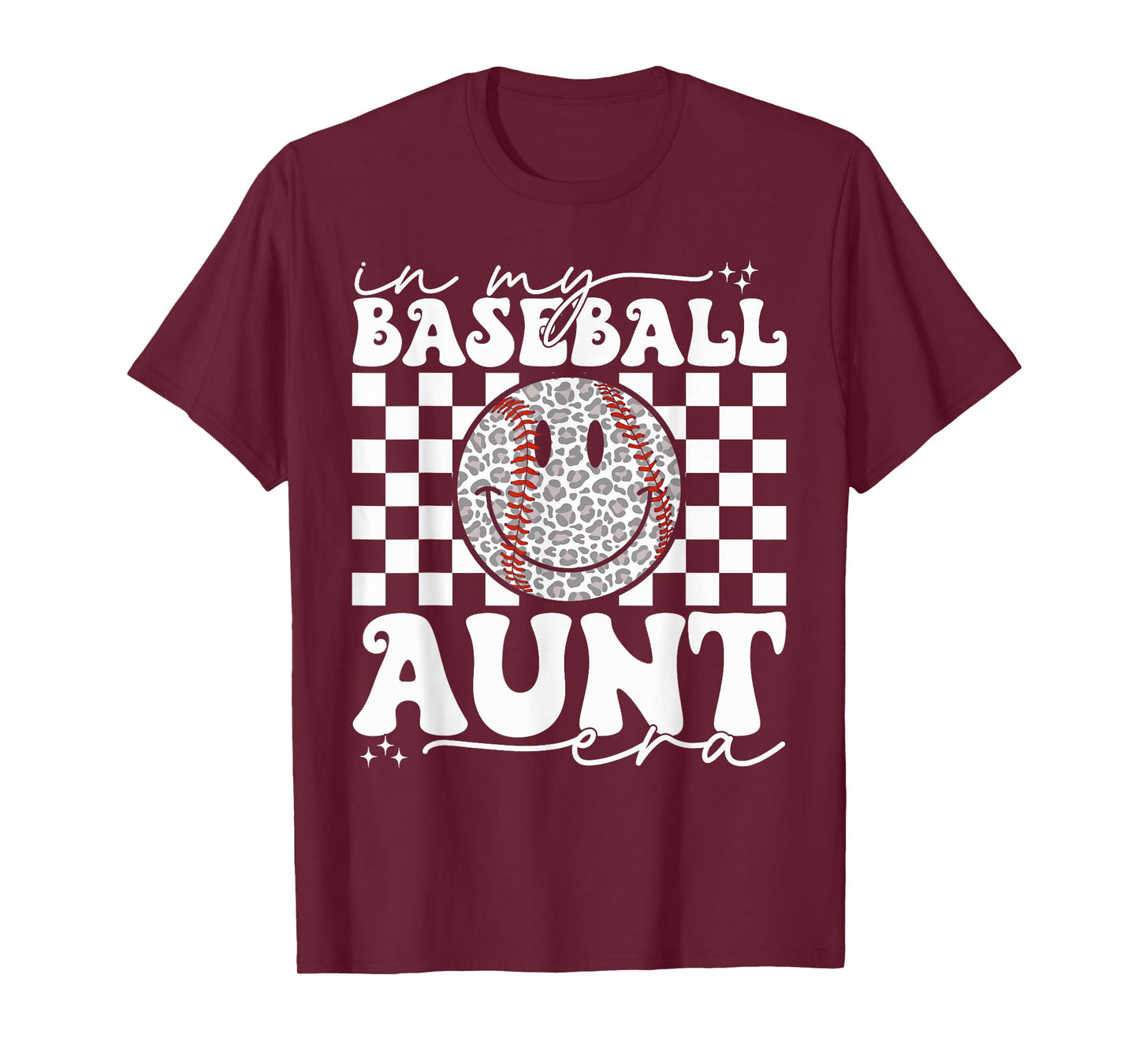 Groovy Vintage In My Baseball Aunt Era Baseball Aunt Auntie T-Shirt