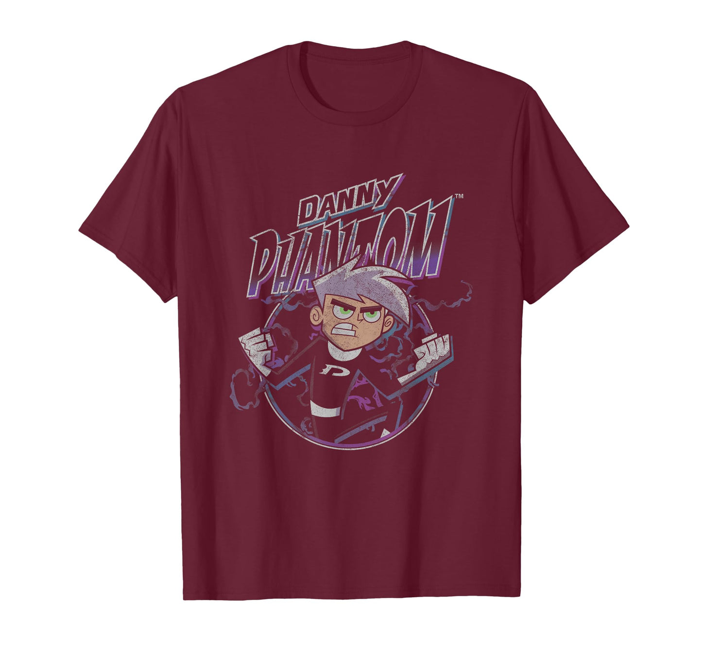 Danny Phantom Dark Super Neon Portrait T-Shirt