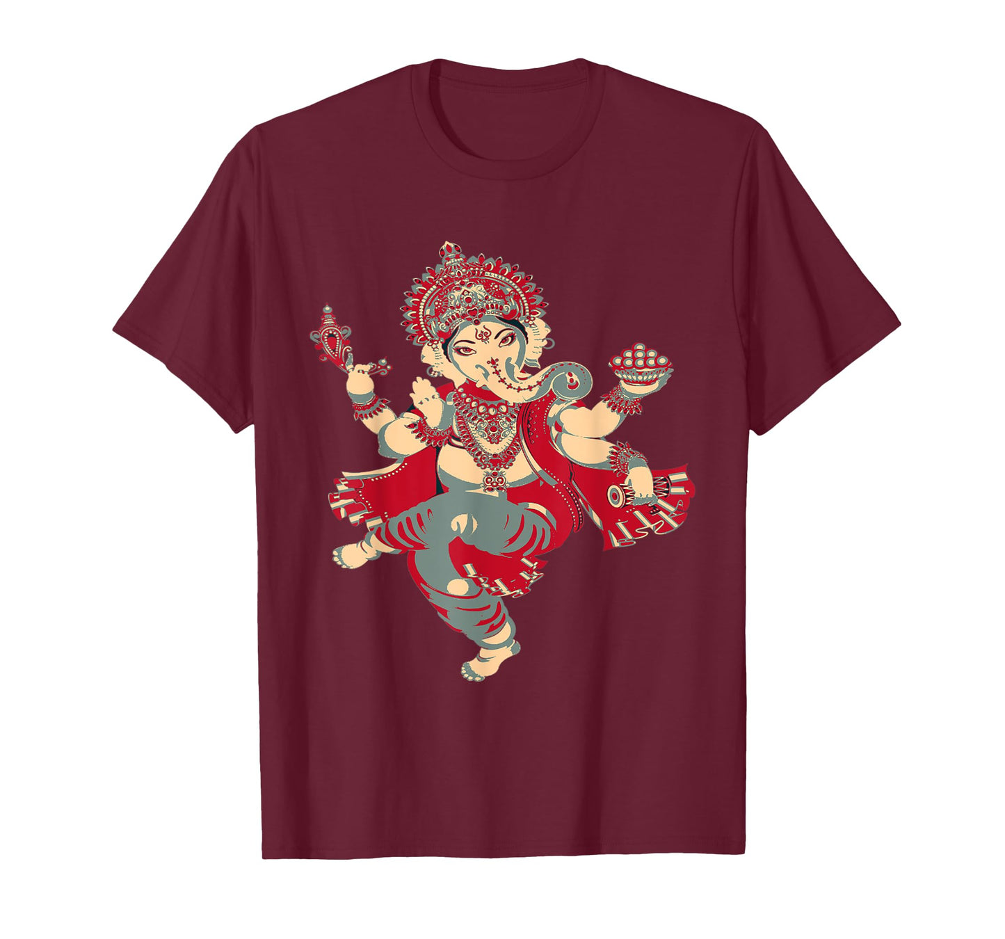 Yoga Shirts Spiritual Hindu God Ganesha T-Shirt Meditation T-Shirt