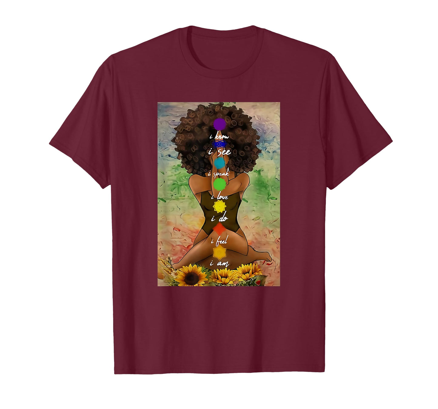 Yoga African American Wall Art T-Shirt