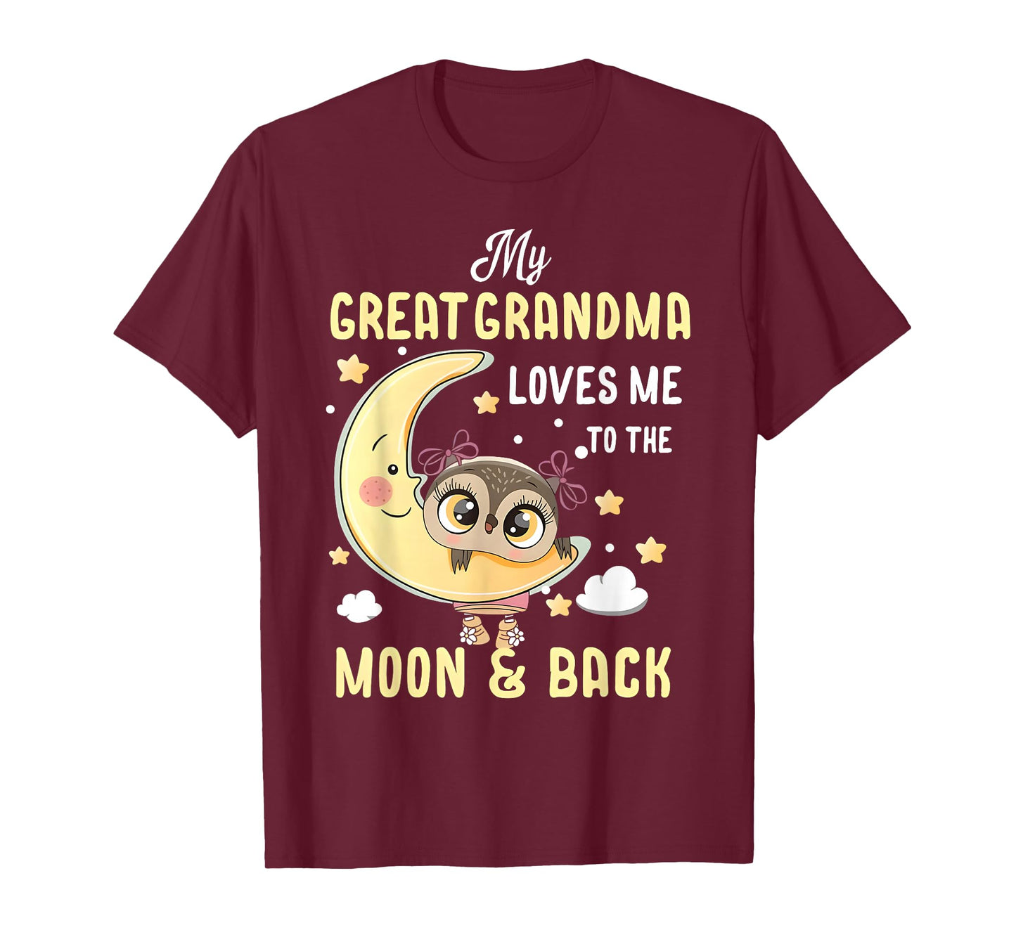 My Grandma Loves Me to the Moon & Back Grandchild Kids girl T-Shirt