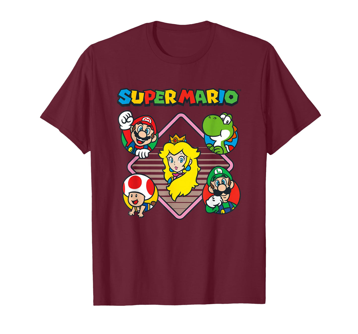Super Mario Bros Vintage Princess Peach & Friends T-Shirt