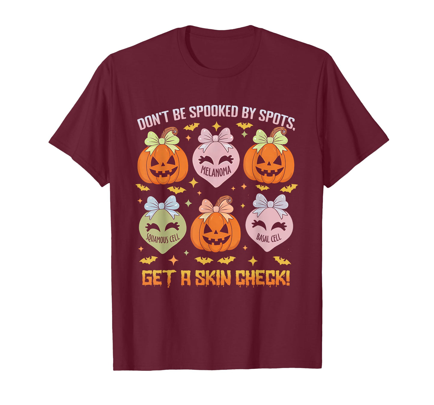 Dermatology Nurse Halloween Get A Skin Check Dermatologist T-Shirt