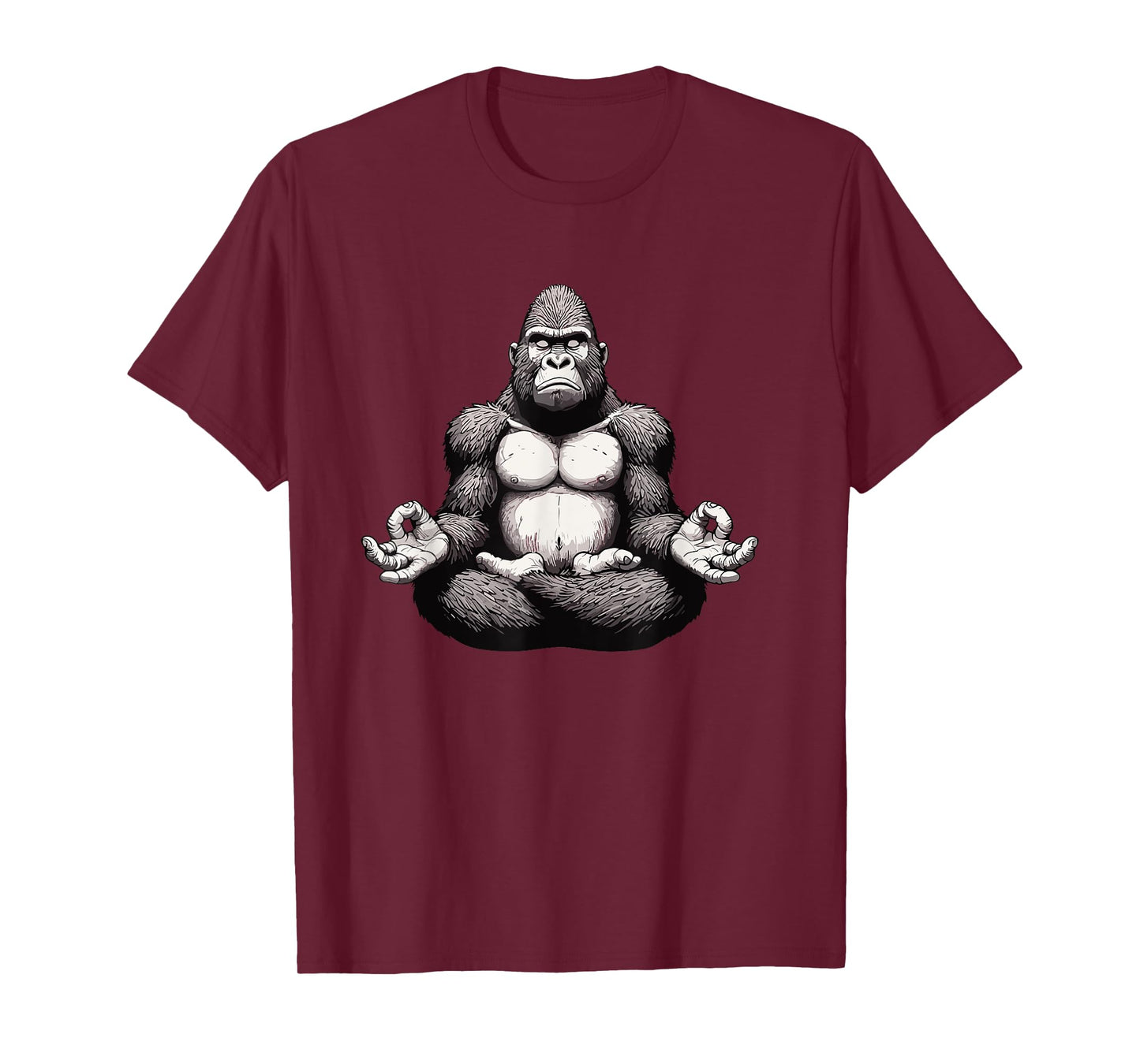 Meditation Gorilla Yoga Pose Relaxing Animal T-Shirt